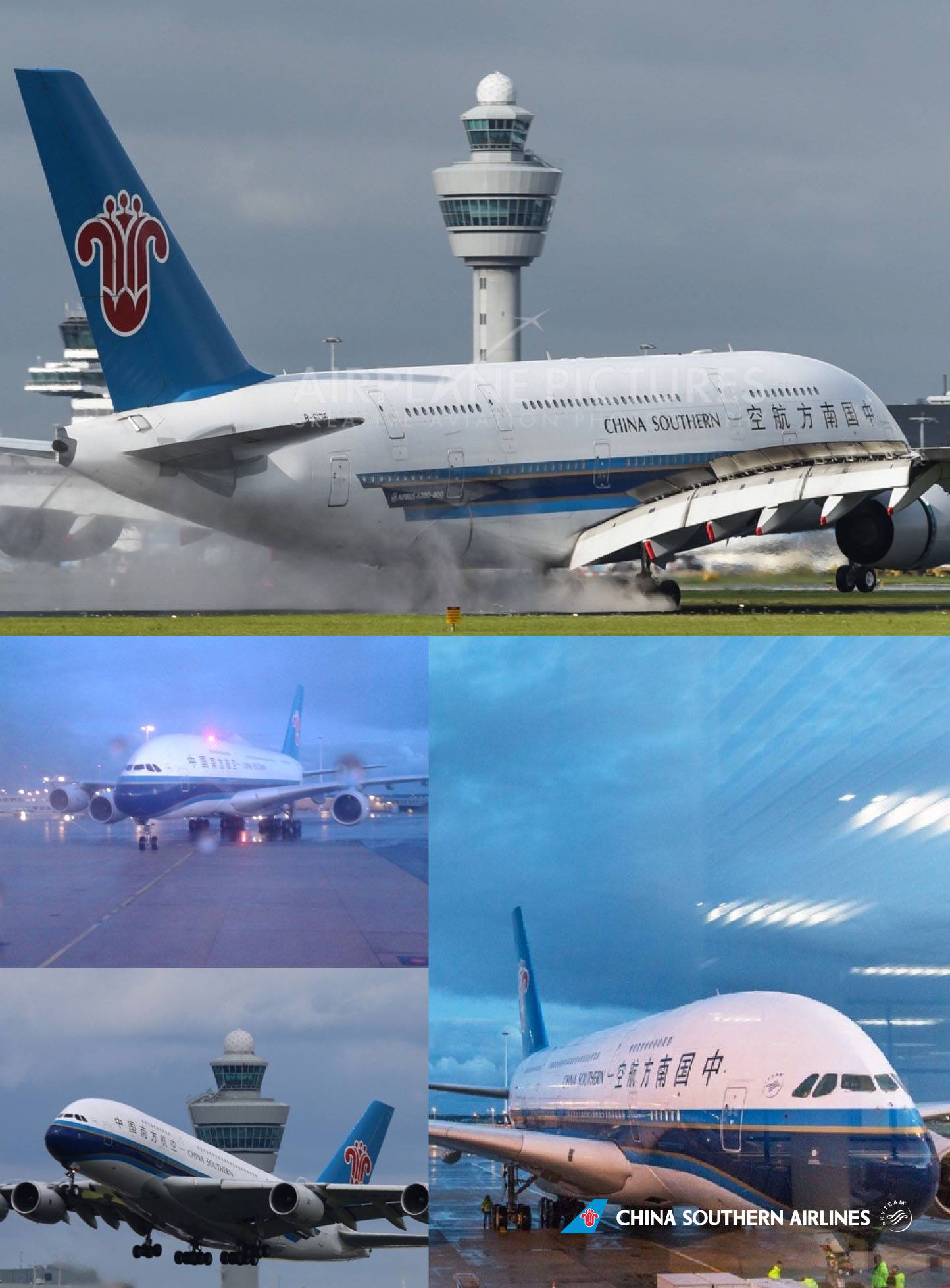 China - The #A380 has returned! The B-6140 arrived at #Schiphol