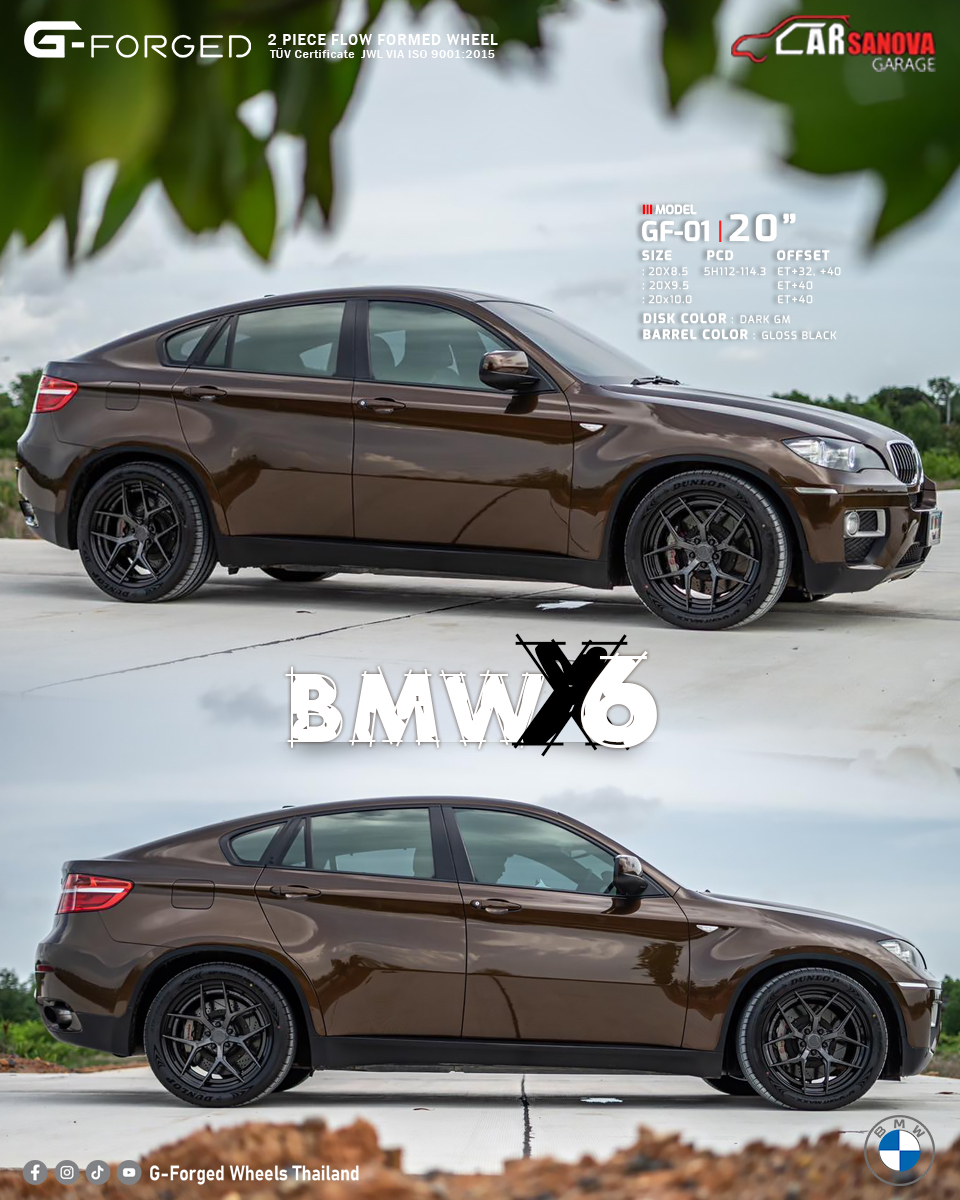 G-Forged - 🤎 #BMW_X6 เสริมหล่อจัดทรง ล้อยางชุดใหม่🤎 🔰【WHEEL】G-Forged ...