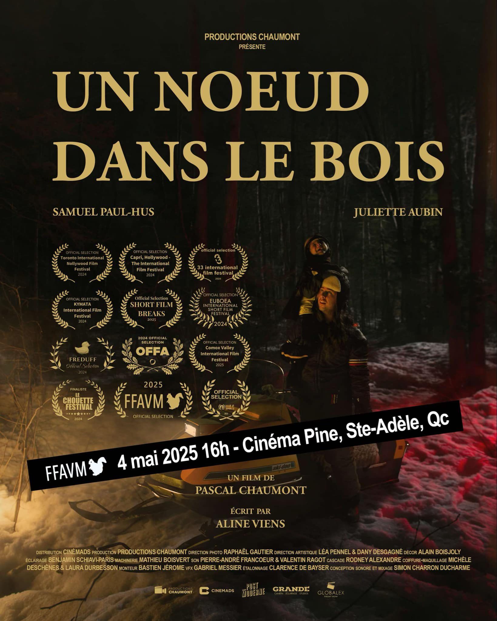 Productions - 🎬 Un nœud dans le bois sélectionné… enfin au Québec! 🎬 C ...