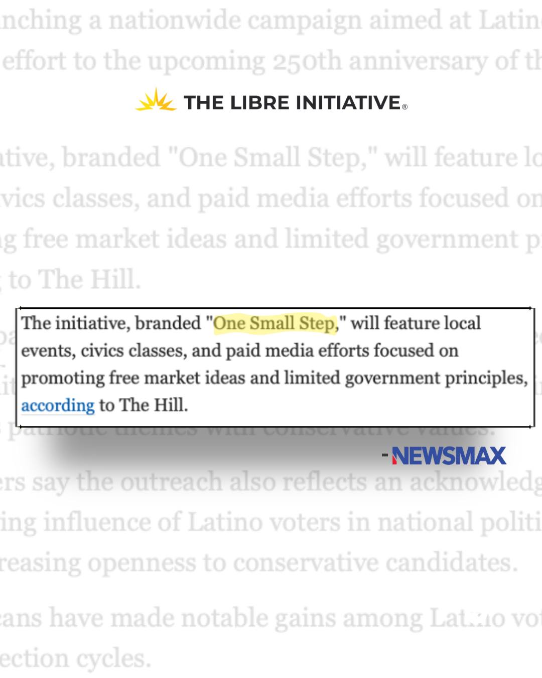 The LIBRE - Thank you, NEWSMAX! We are proud to launch this campaign ...