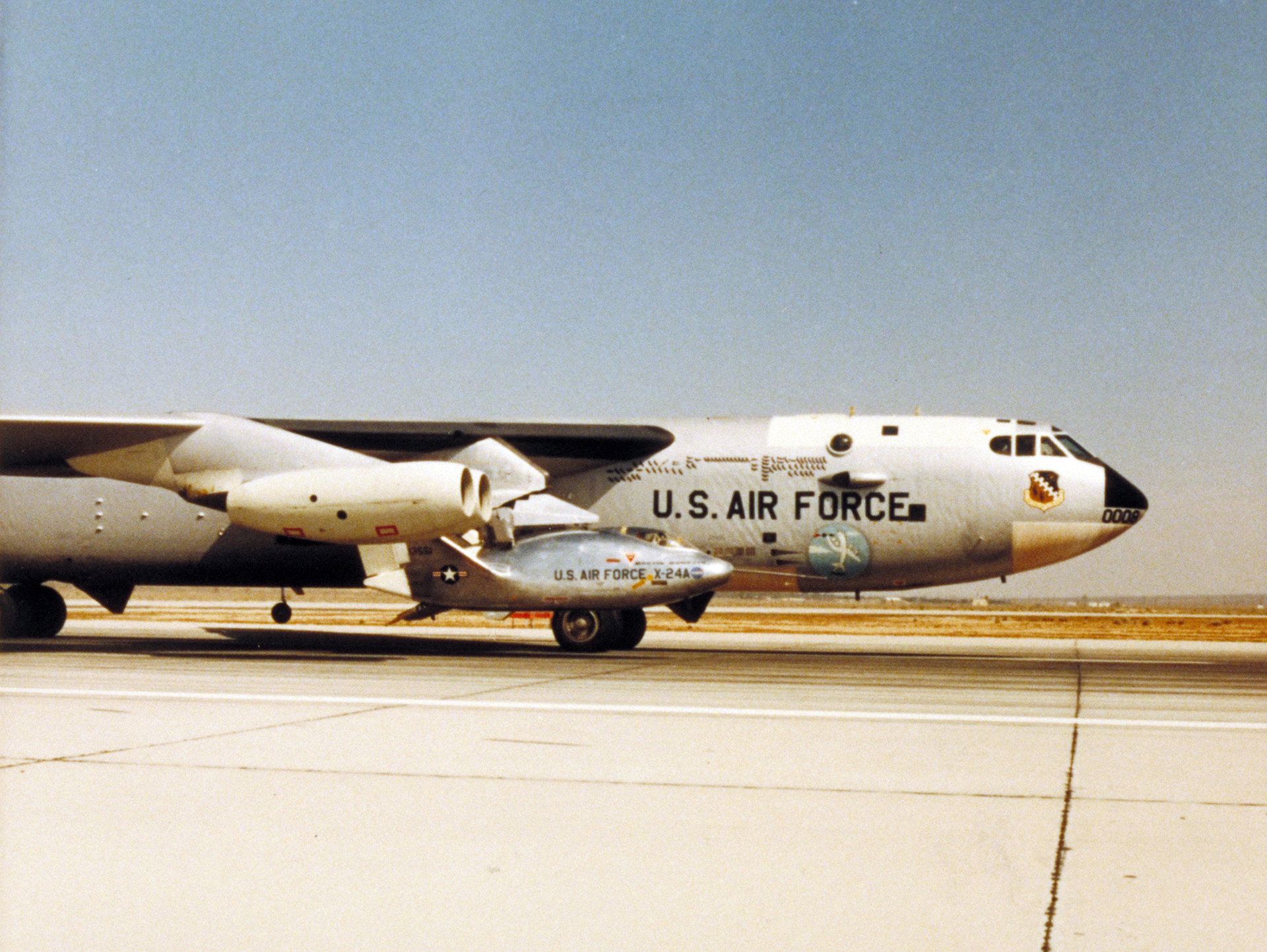 The Aviation - Martin Marietta X-24A (on a pylon on this BUFF's wing ...