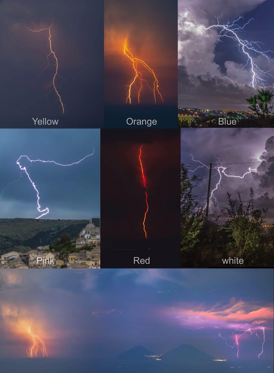 Passione - Tutti i colori dei fulmini I fulmini possono assumere tutti ...
