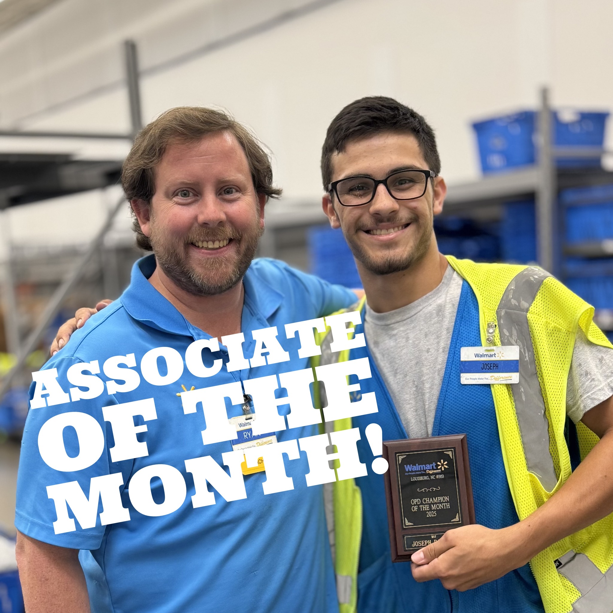 Walmart - Big congratulations to our Pickup & Delivery Associate of the ...