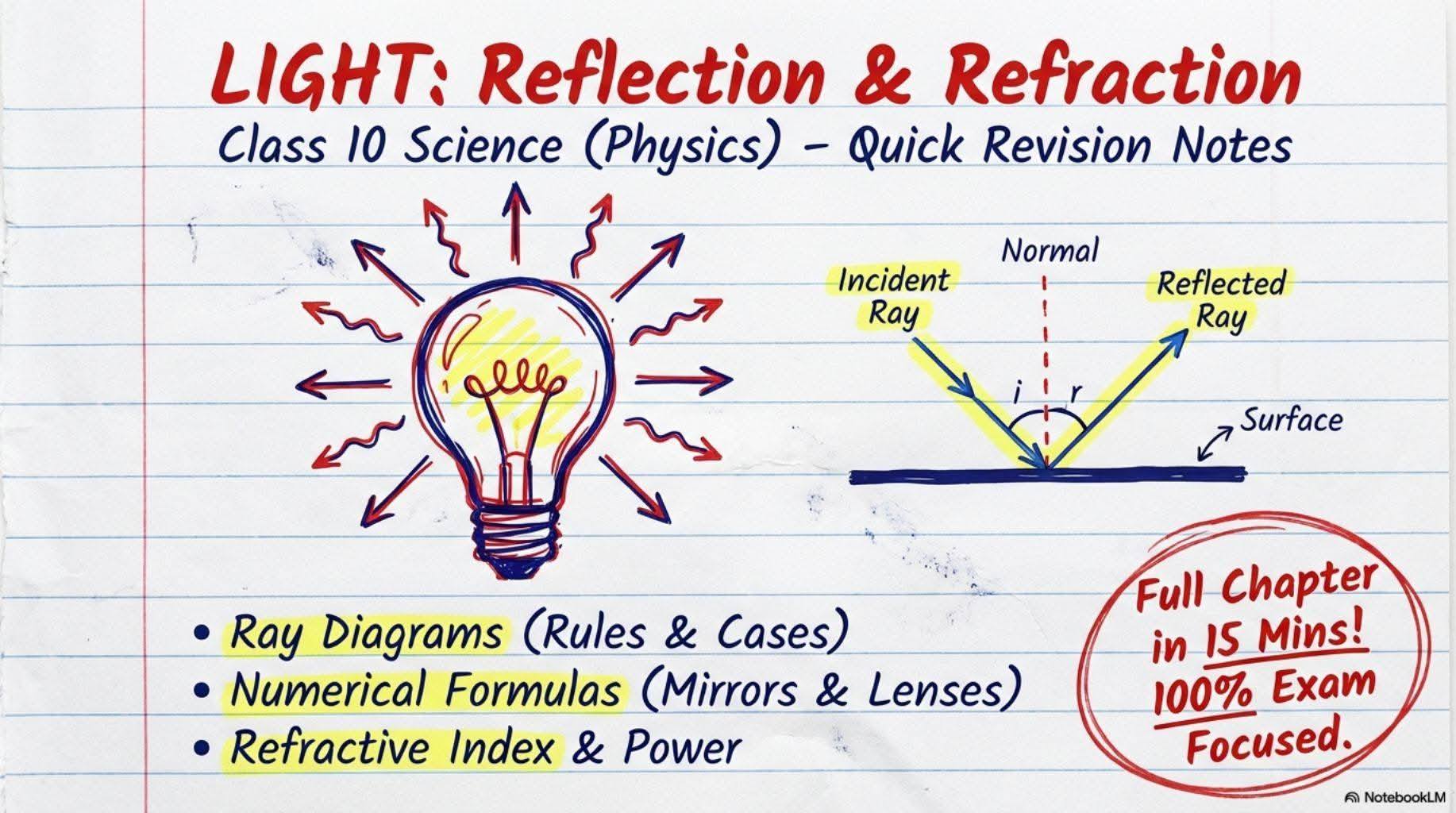 Physics Notes 📝 Reflection and... - Zahid Physics Academy | Facebook
