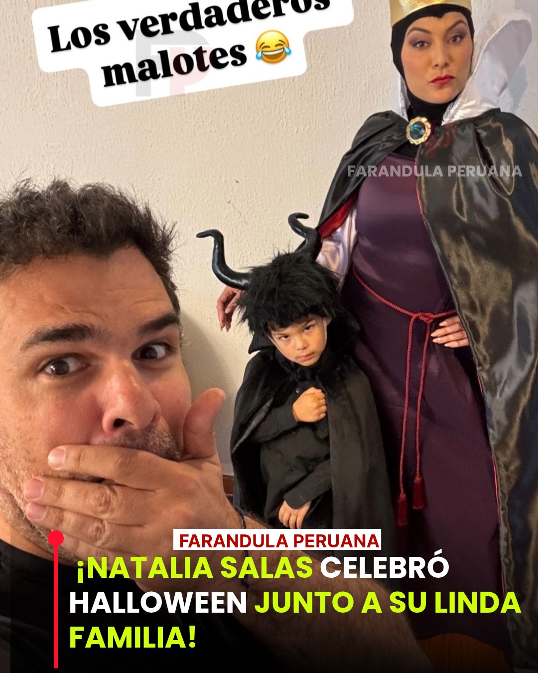 Farandula 🎃💖 ¡Natalia Salas y su familia con sus disfraces por