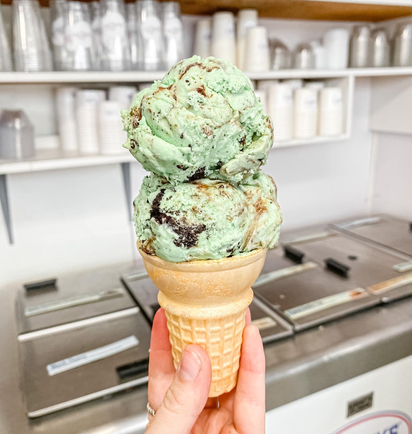 Hershey's introduces green mint grasshopper ice cream