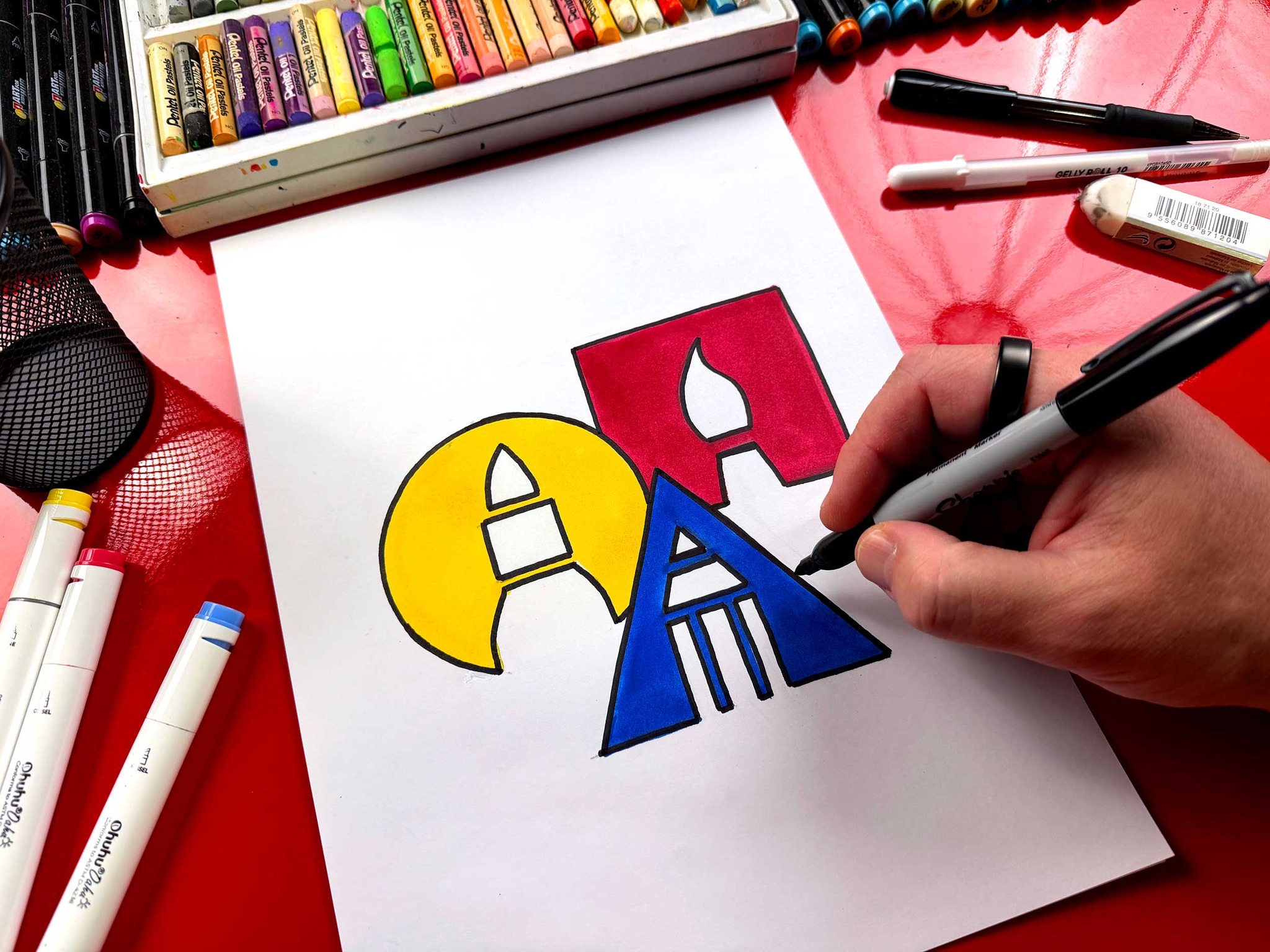 Art - Today we’re drawing our Art For Kids Hub logo 🎨 It’s made from ...