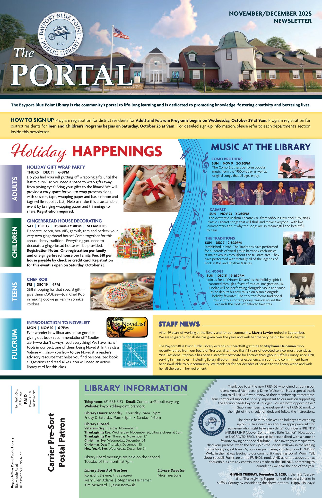 Bayport-Blue - ️Our November/December newsletter is now available! 🔗 ...