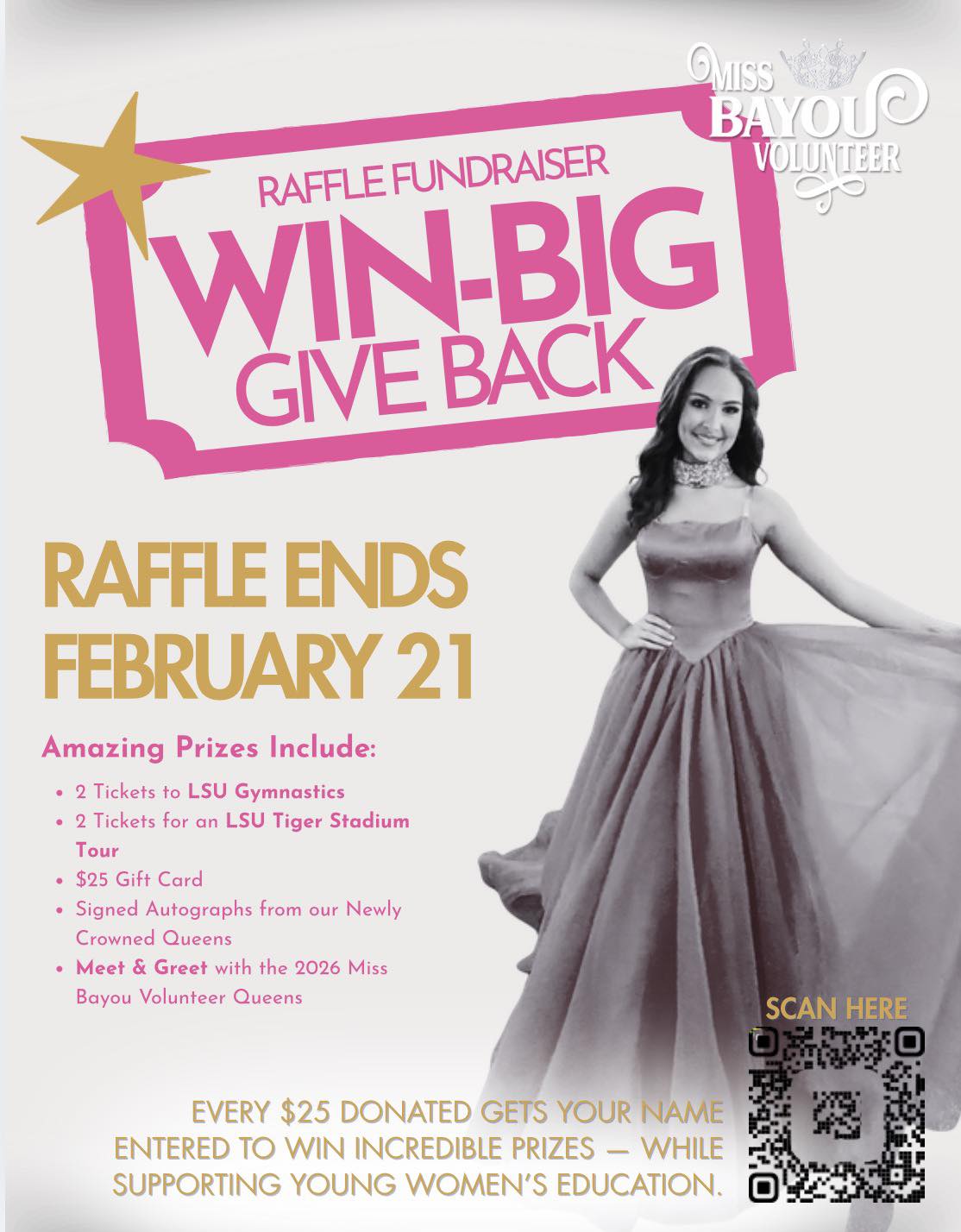 AnnMarie - Win prizes. Fund dreams. Empower young women. 💙 Miss Bayou ...