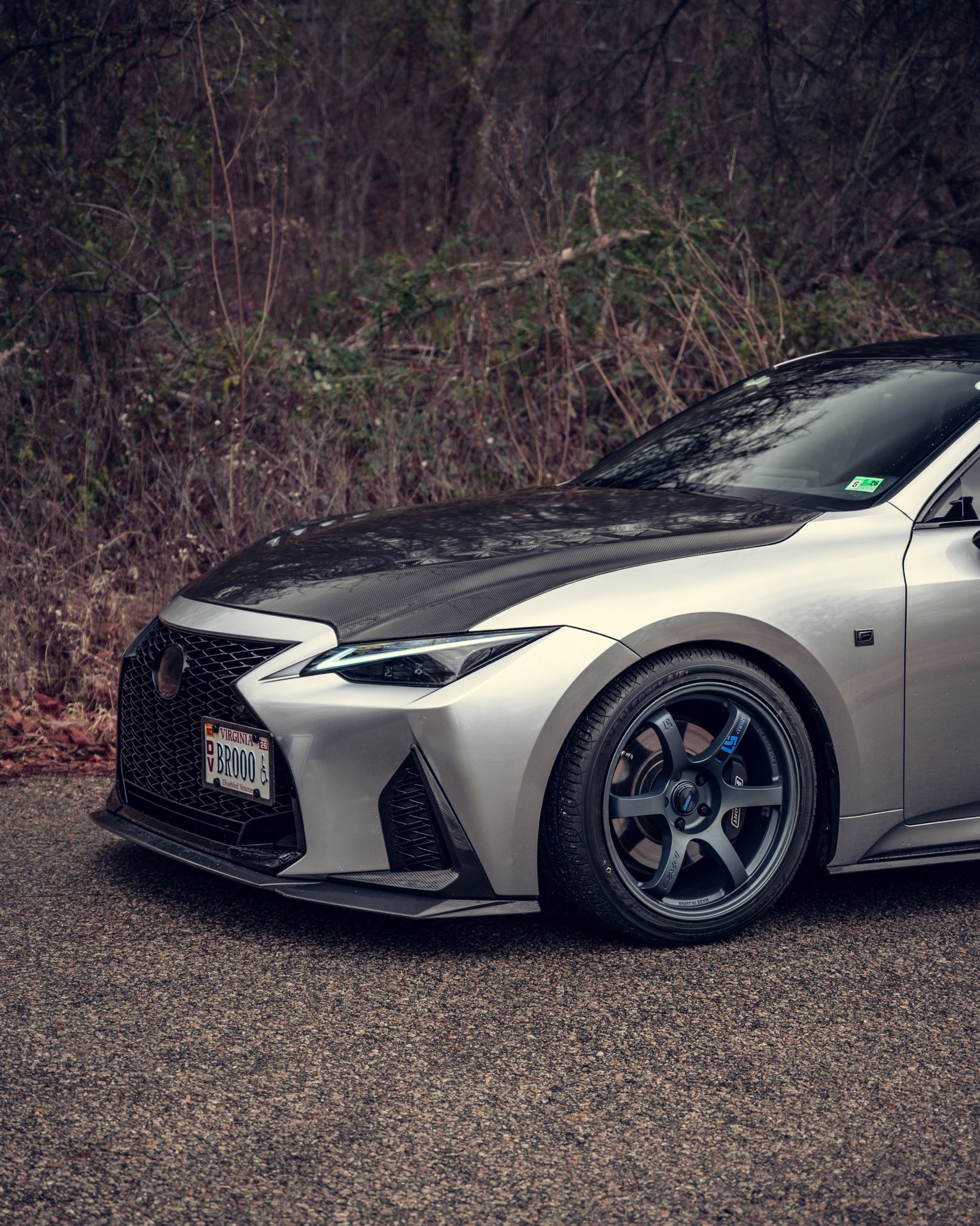 LEXUS IS300 Wheel — RAYS GRAM LIGHTS 57DR 18” Semi Gloss Black 