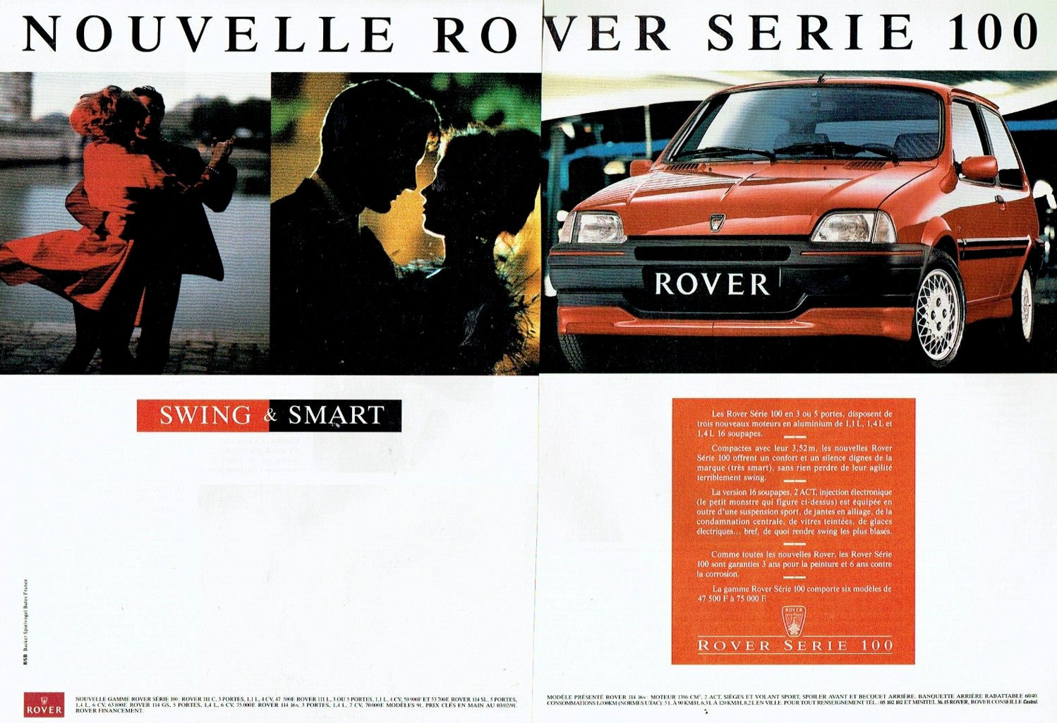 PurrrAvengers - Rover 100 Years 1991 French advert Rover 100 Series ...