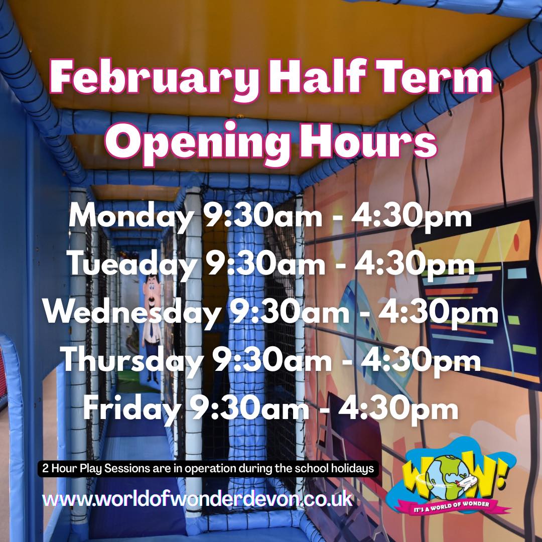 World - 🌎 OPEN ALL WEEK 🌍 We are OPEN 7 Days a week this February Half ...