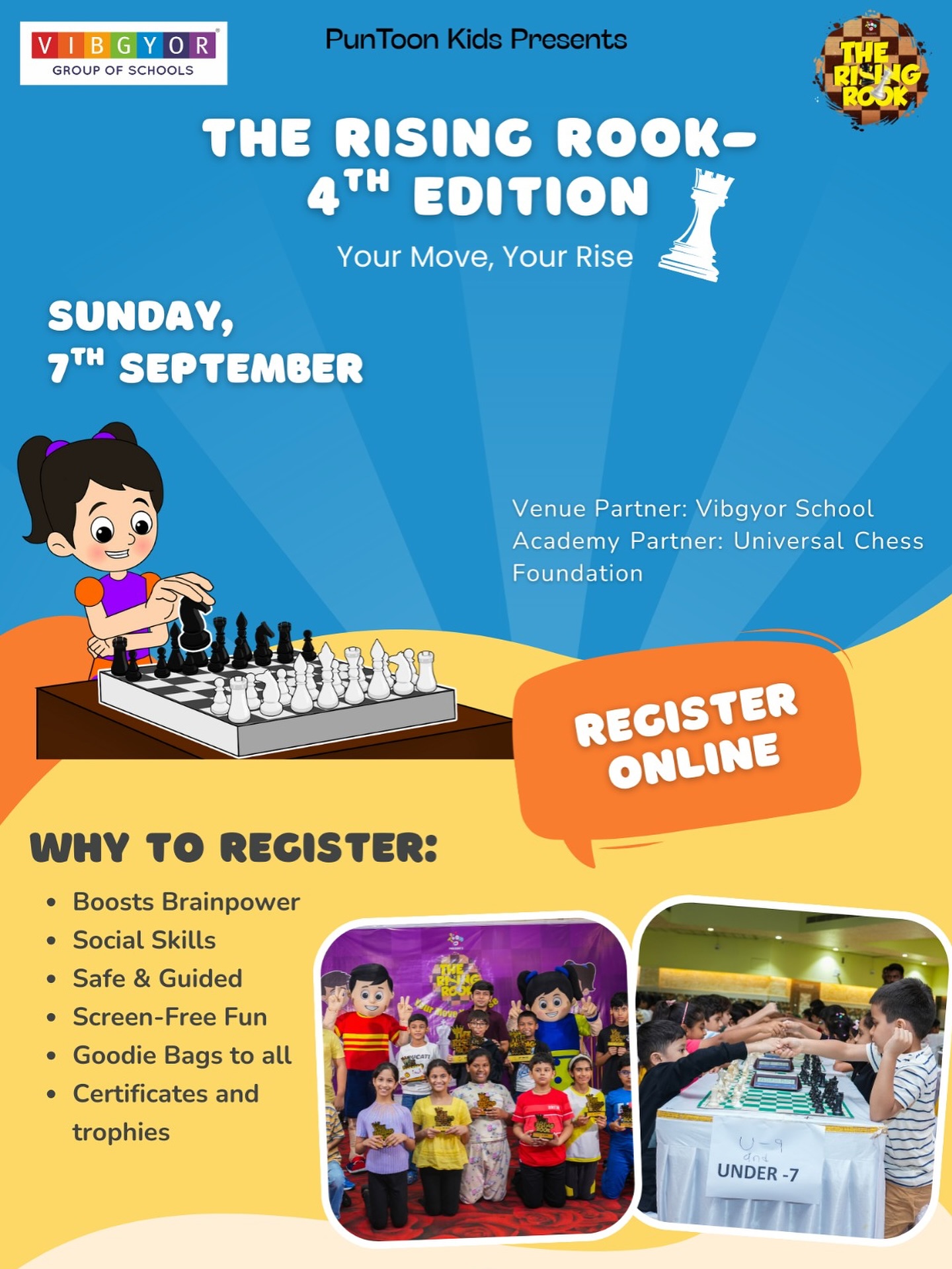 PunToon Kids - ♟️ The Rising Rook Chess Tournament – 4th... | Facebook