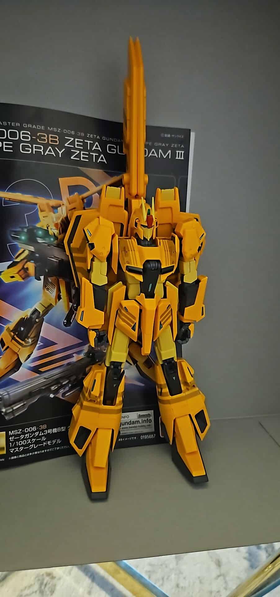 100% Complete P-Bandai Mg 1/100 MSZ-006-3B ZETA GUNDAM III B GRAY ZETA