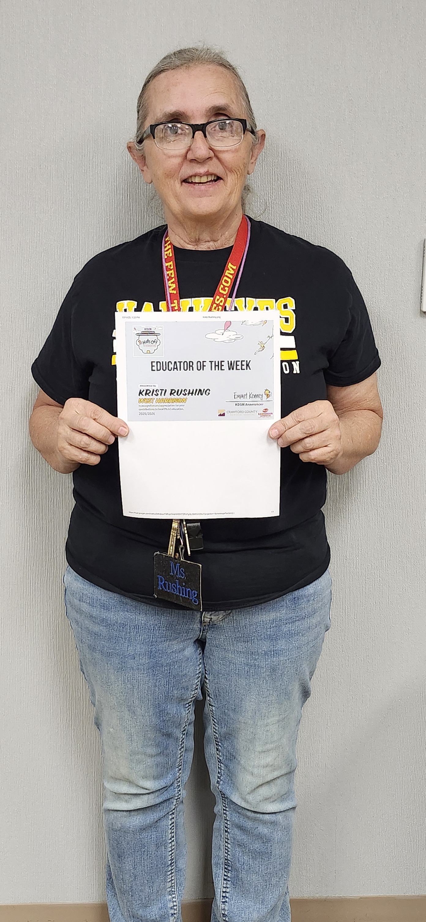 Congratulations to Ms. Rushing for... - West Harrison CSD | Facebook