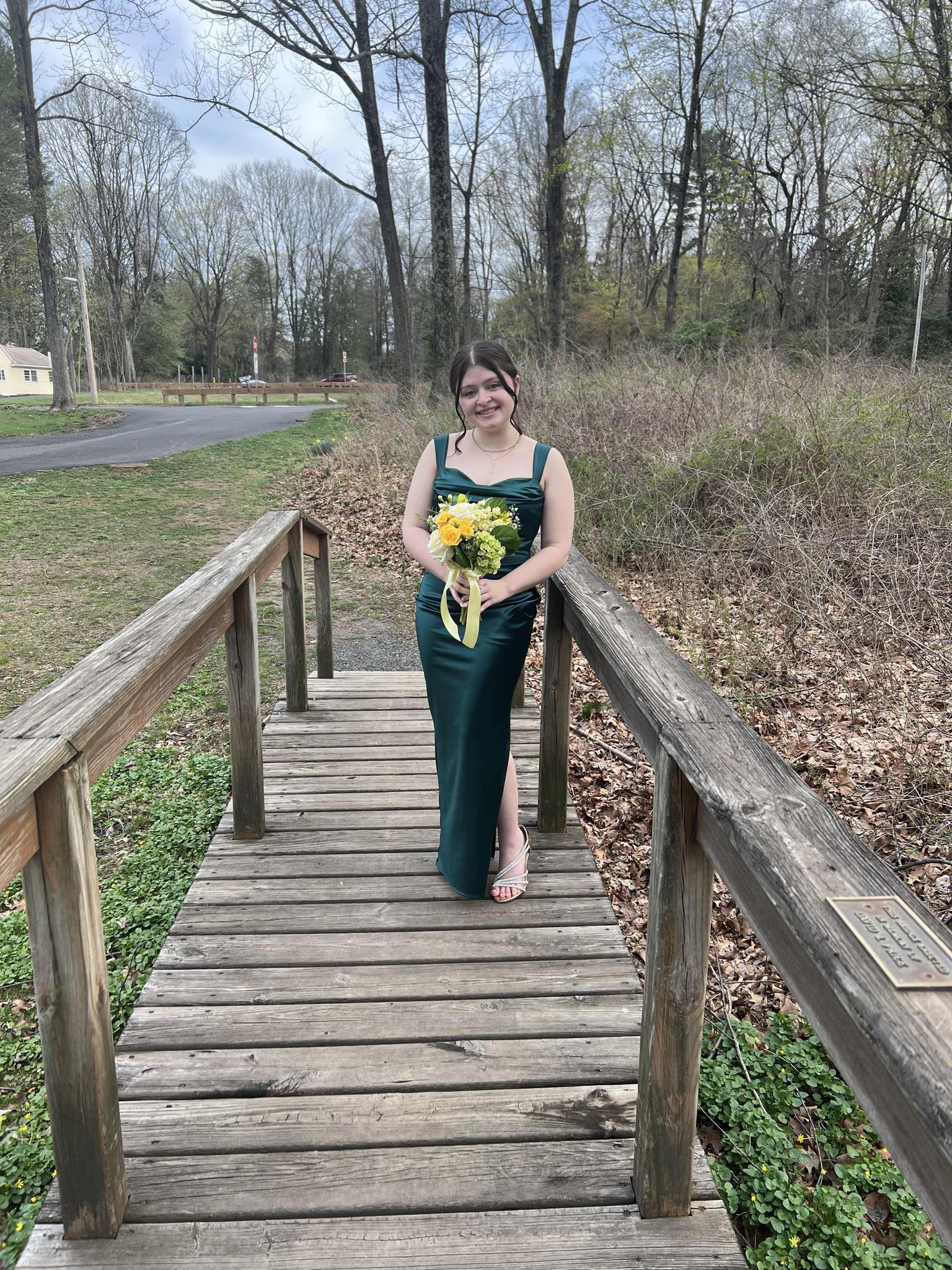 Emerald green prom flowers in Naples by Thursday