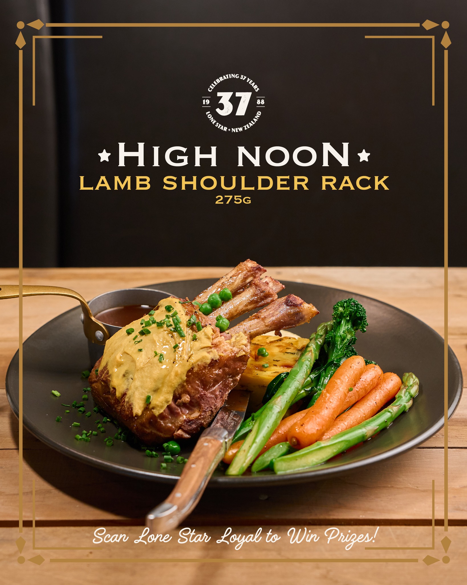 Lone - So good, it had to stay: High Noon Lamb Shoulder Rack 🐑$42 275g ...