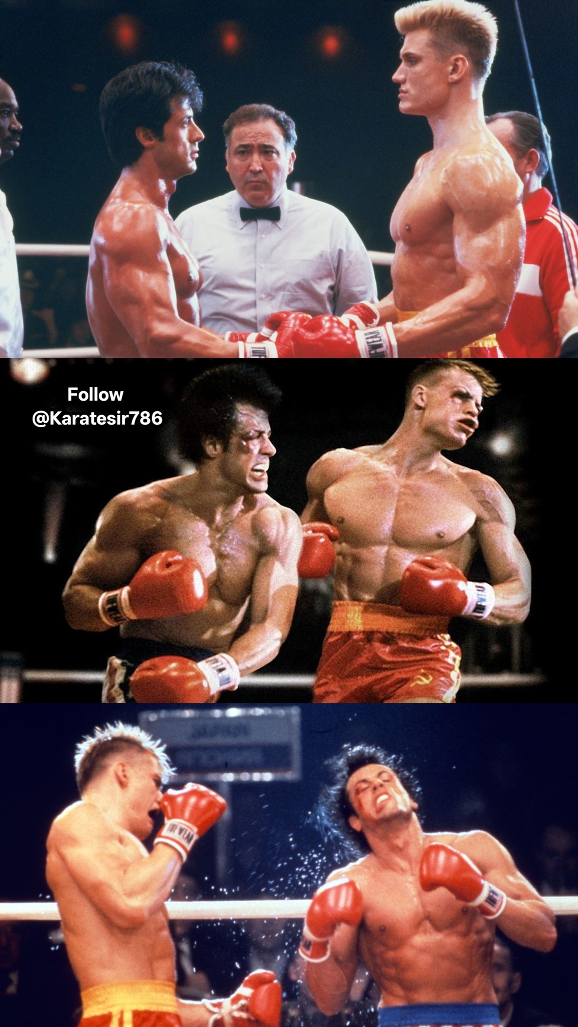 KARATE - This image features scenes from the 1985 film Rocky IV. The ...