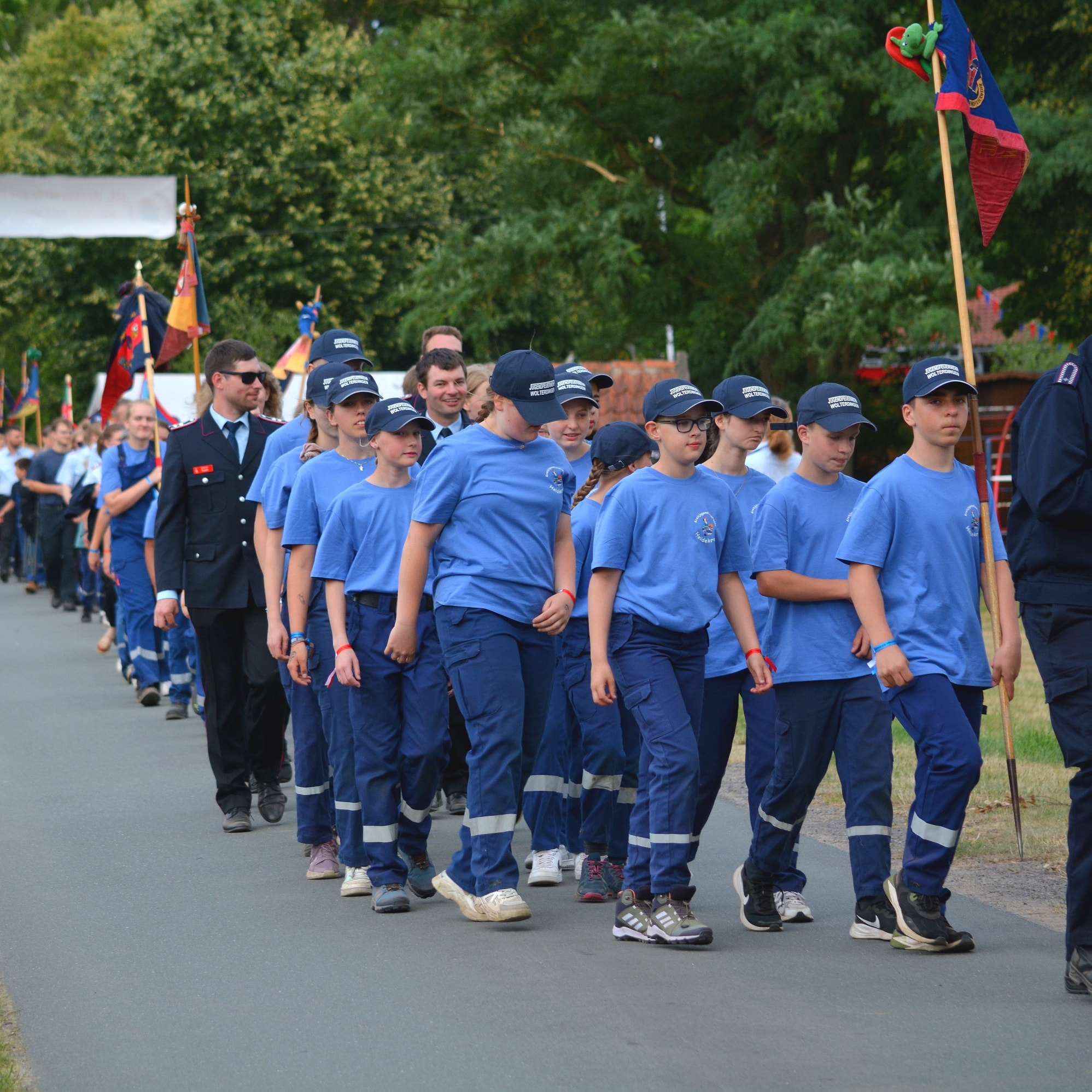 Feuerwehr - Eröffnung des Kreiszeltlagers Stöcken, Heidekreis (ak/sp ...