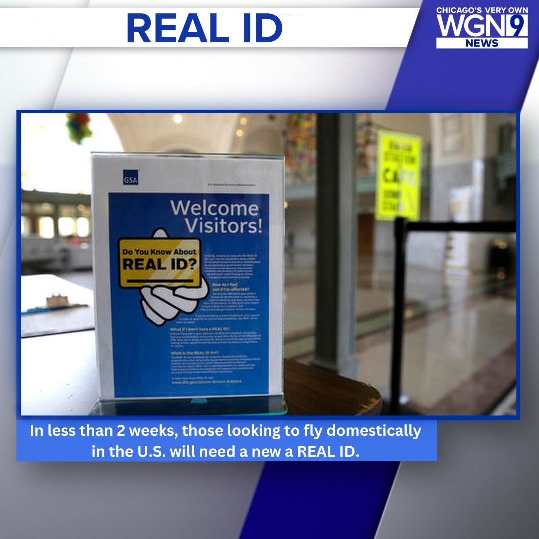 WGN - Are you REAL ID ready? Beginning May 7, those looking to fly ...