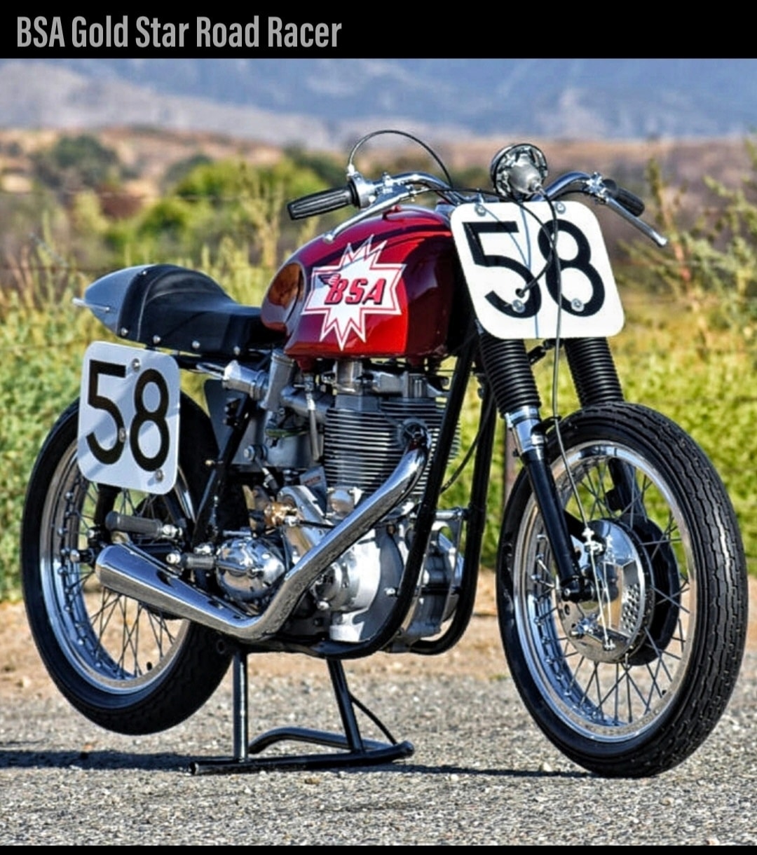 OLD - BSA GOLDSTAR road Racer 💙🇬🇧💙 The BSA Gold Star, restored to its ...