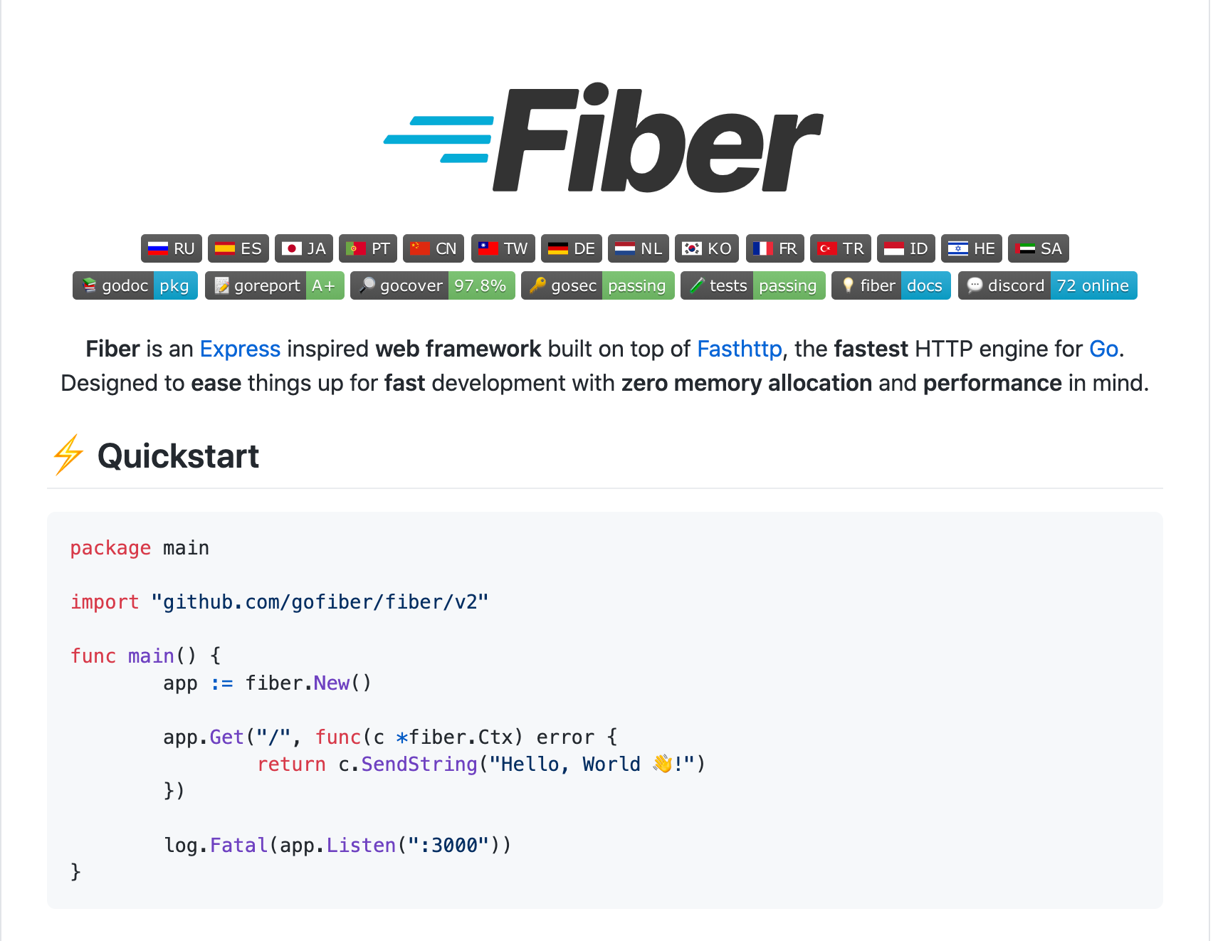 FIber release V2 (ล่าสุดคือ 2.0.1)... - Golang News Thailand | Facebook
