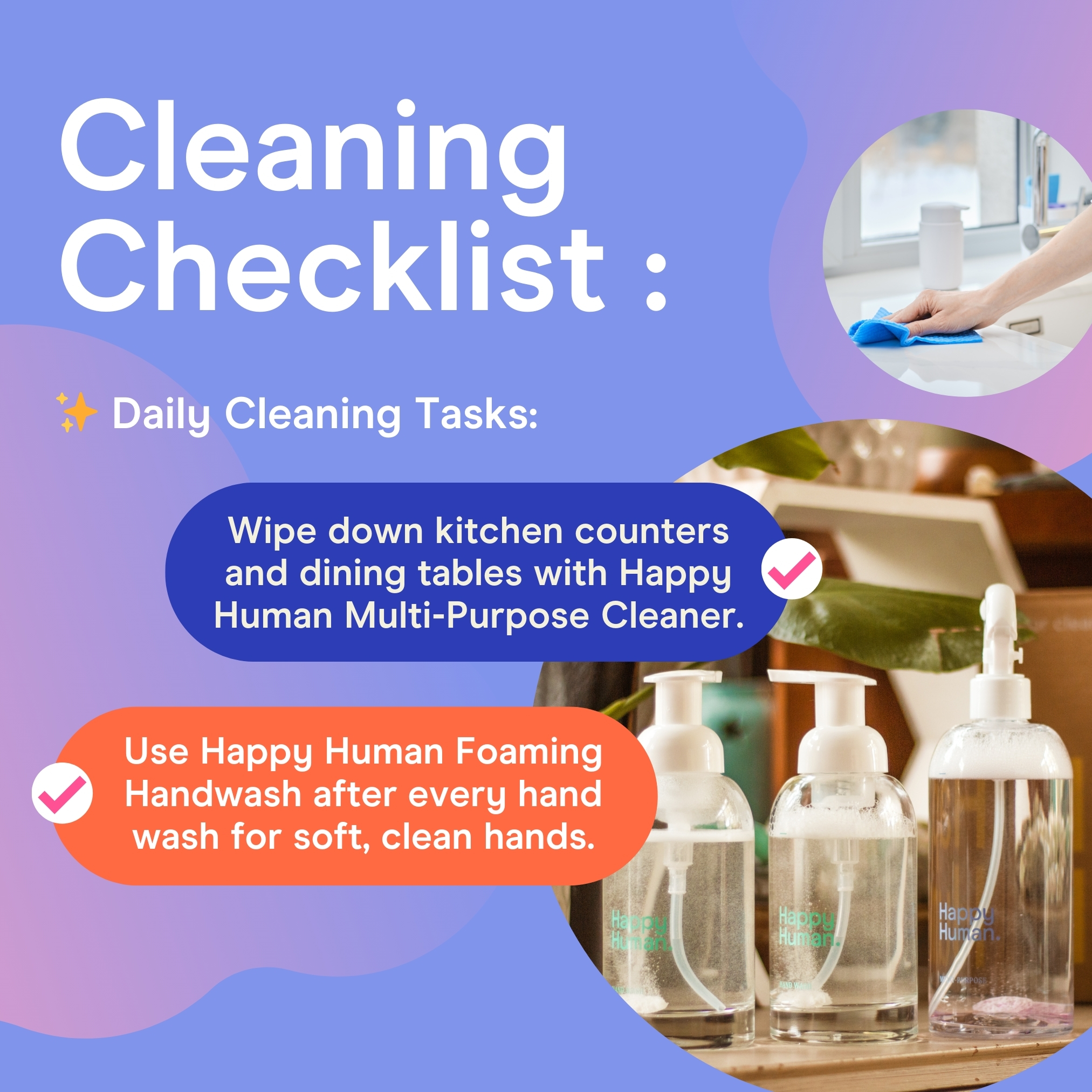 Happy Human - The Earth-Smart Cleaning Checklist featuring...