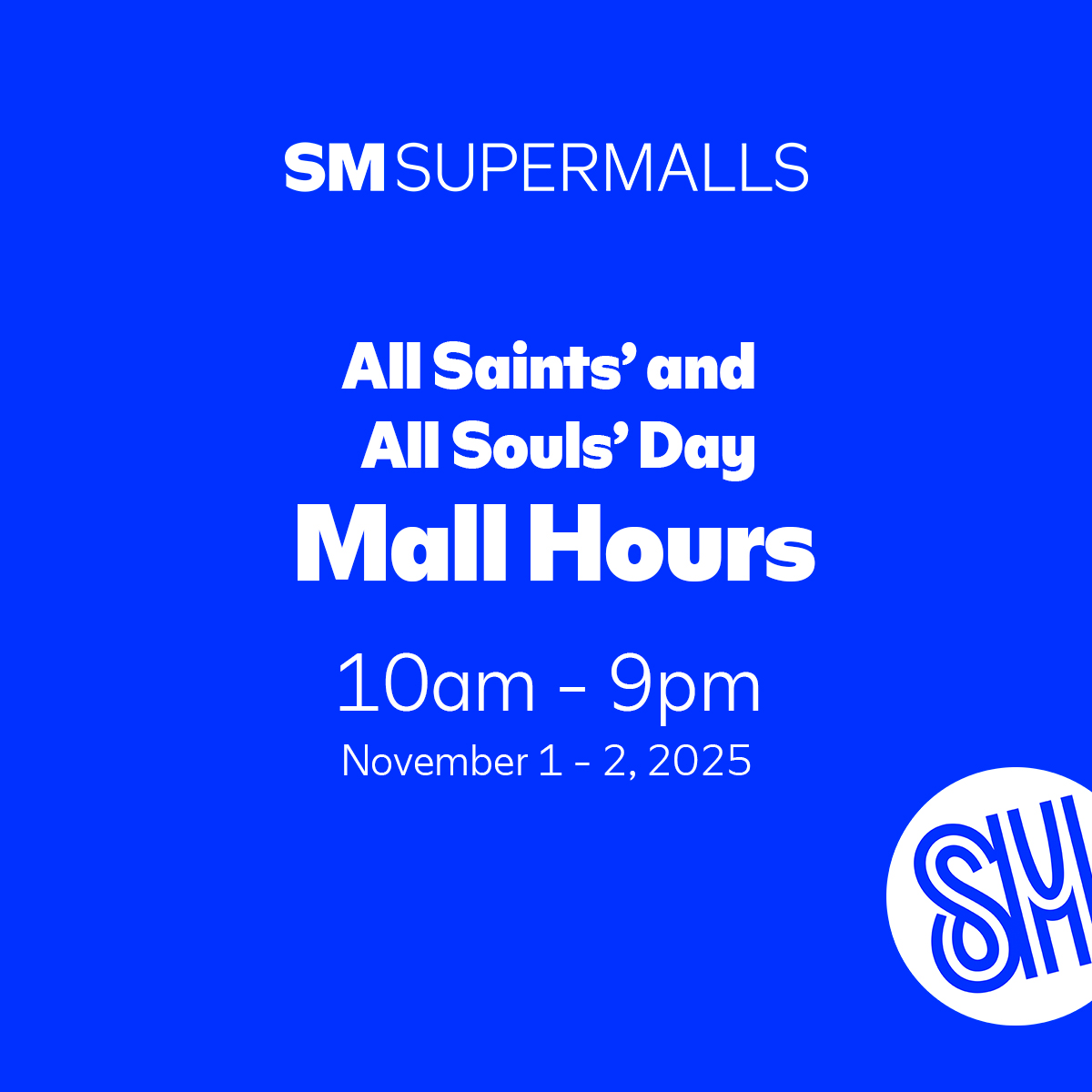 Daily Tribune - SM SUPERMALLS OPERATING HOURS FOR 'UNDAS'... | Facebook