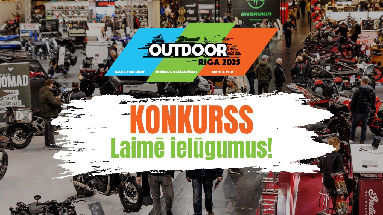 Auto - KONKURSS 🥳 Laimē 2 ielūgumus uz aktīvās atpūtas izstādi 