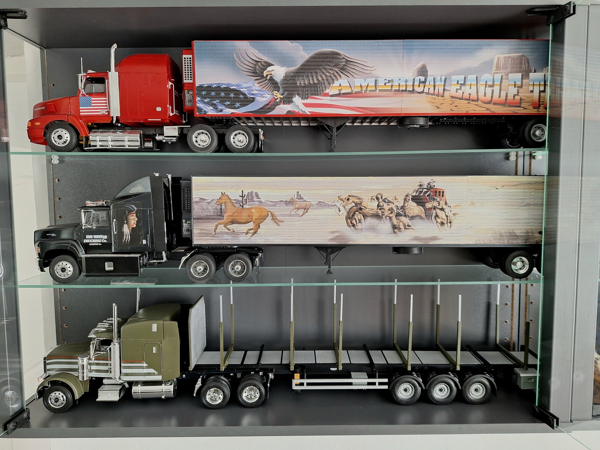 From Mark H : Peterbilt 378 (No. 3857) & Timber trailer (No. 3868 