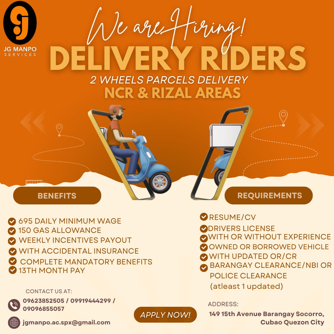 DELIVERY RIDERS HUB | 📣WE ARE HIRING 📣 | Facebook