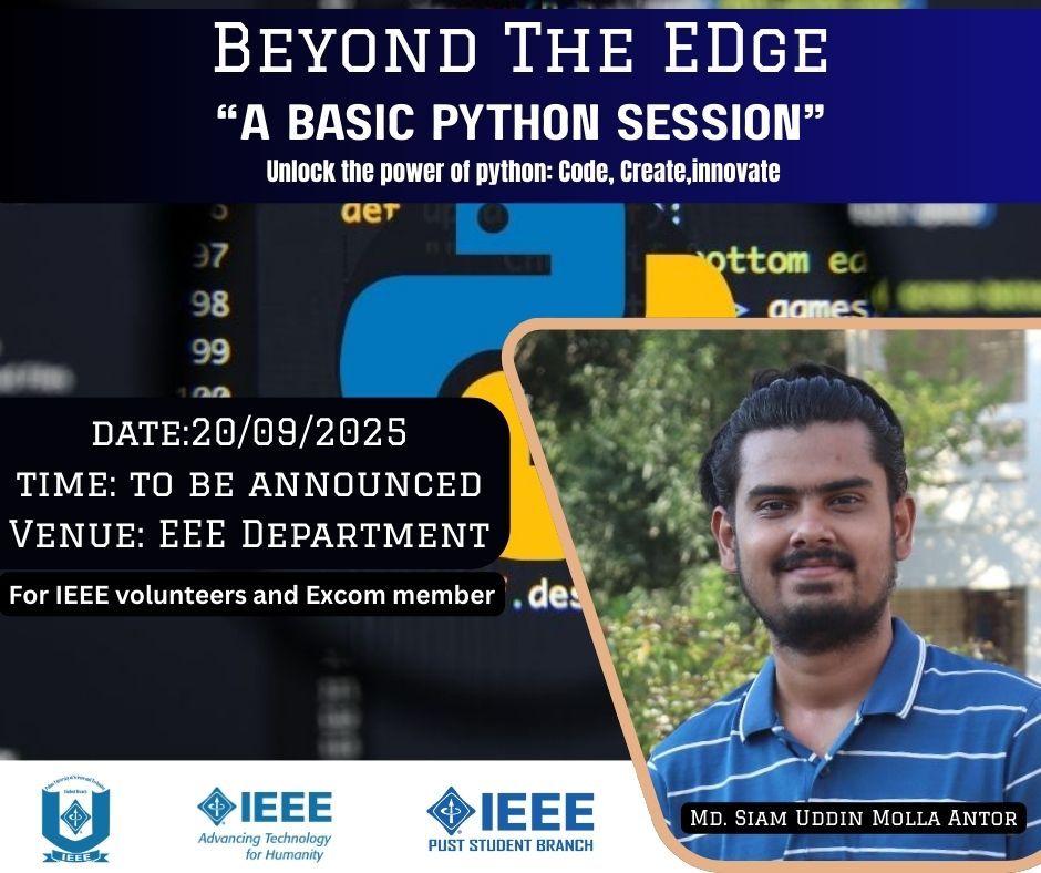 🚀 Step Beyond the Edge, Step... - IEEE PUST Student Branch | Facebook