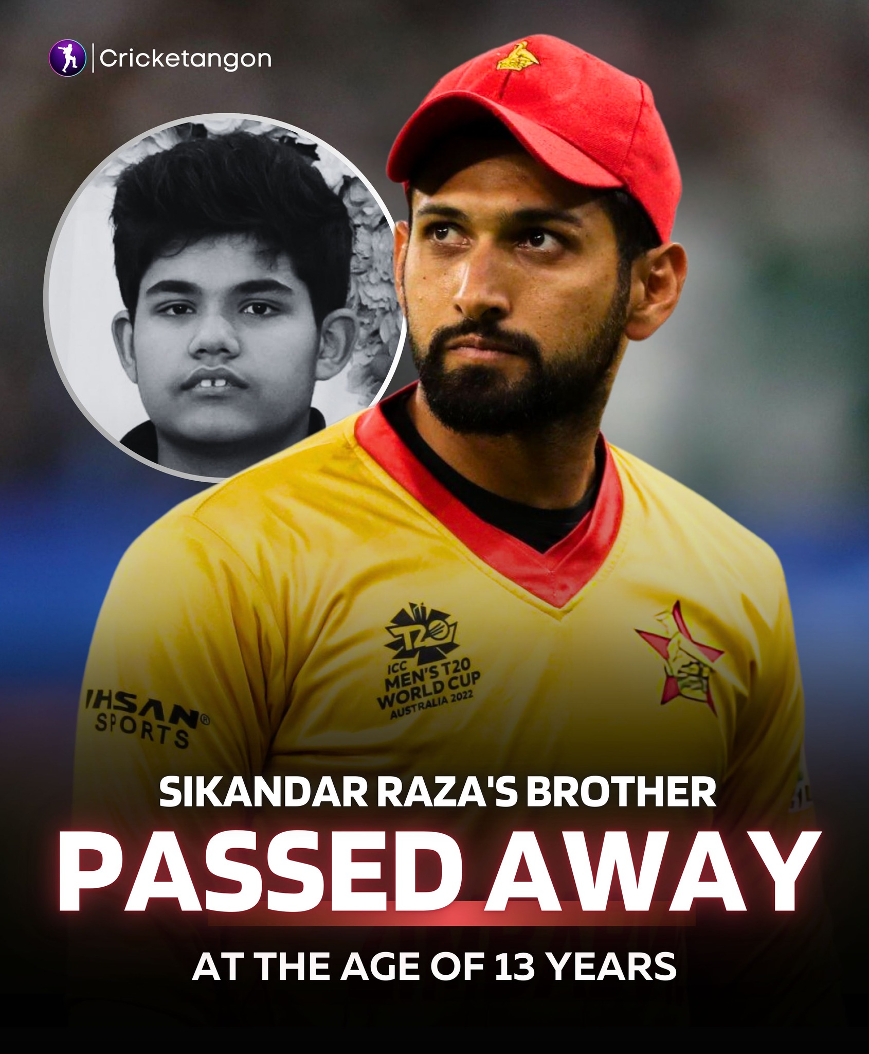 Cricketangon - 🚨 SHOCKING Sikandar Raza's 13 year-old... | Facebook