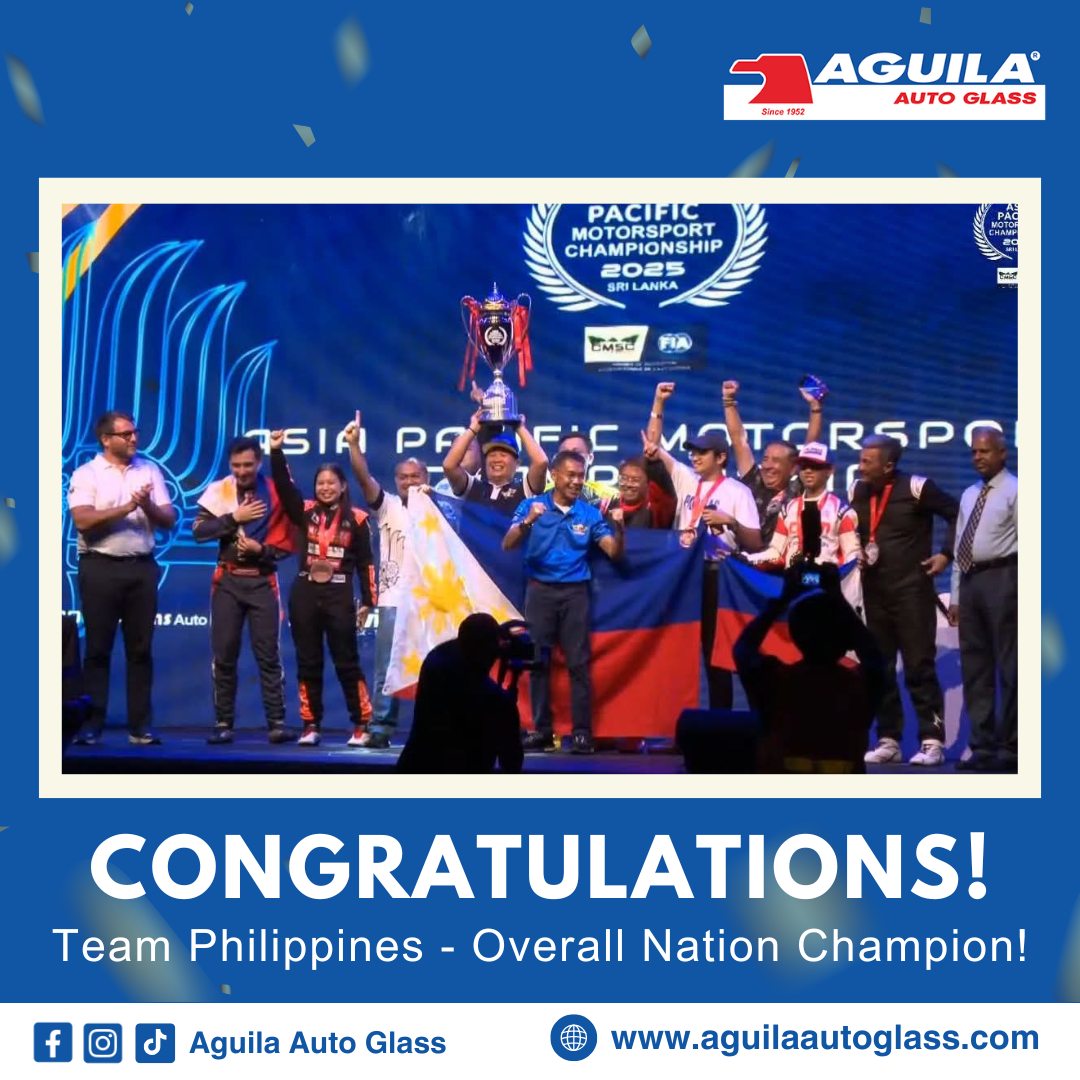 Aguila - History made for Philippine Motorsports! 🇵🇭 🏆 Congratulations ...