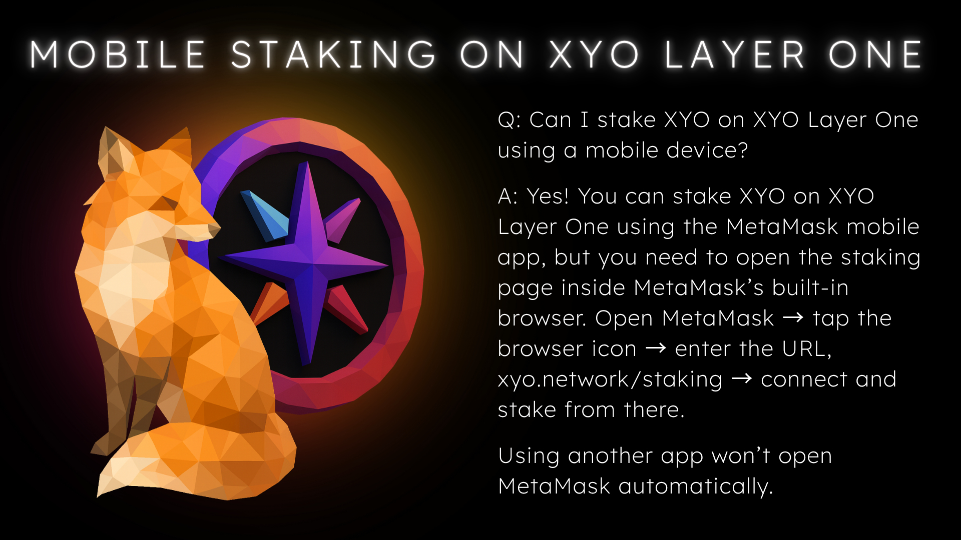 XYO - 🦊 ️ https://xyo.network/staking | Facebook