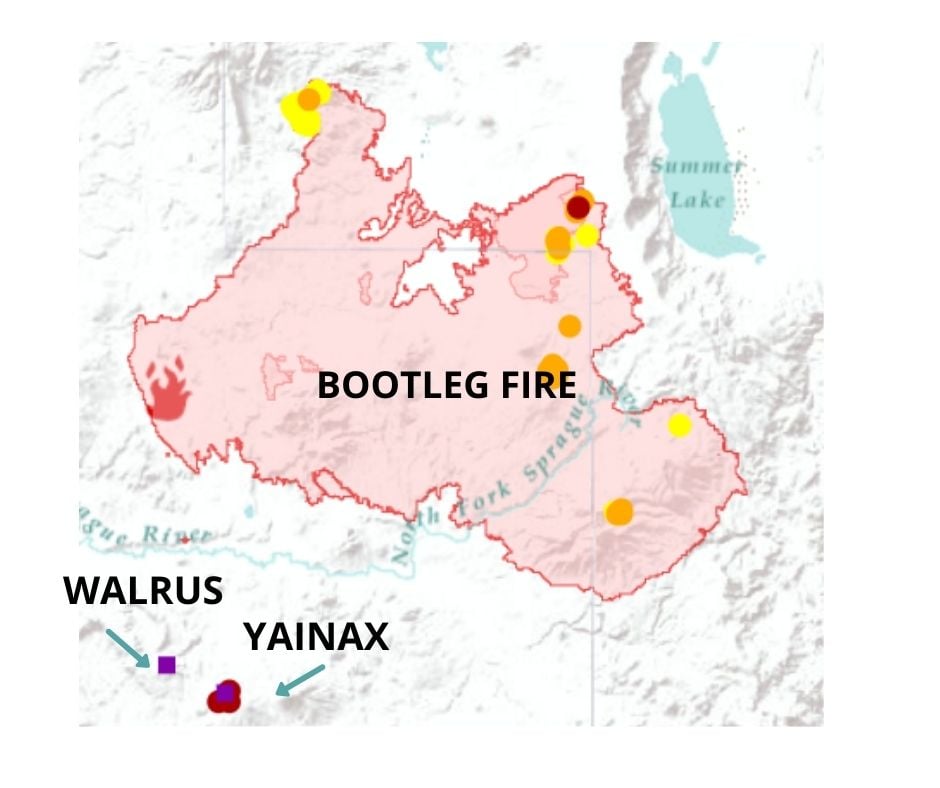 Bootleg Fire - Today's map does not include the evacuation...
