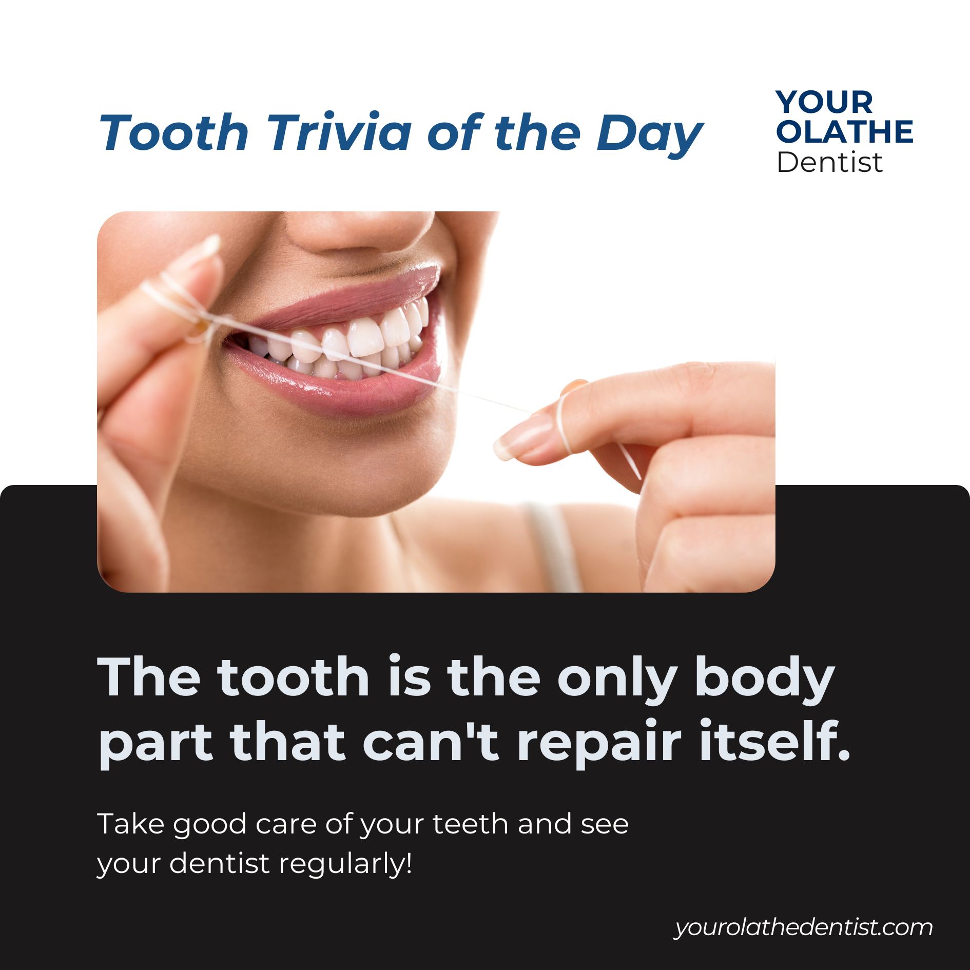 🦷🧠 Tooth Trivia of the Day: The... - Your Olathe Dentist
