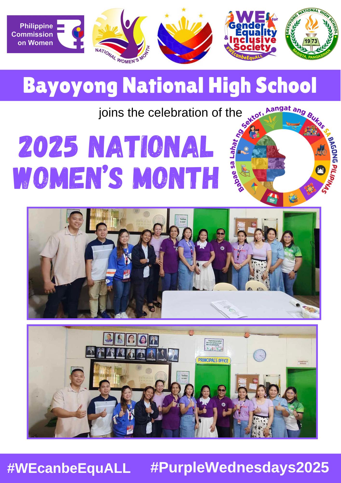 DepEd - Purple is the color of strength, and Bayoyong NHS is wearing it ...