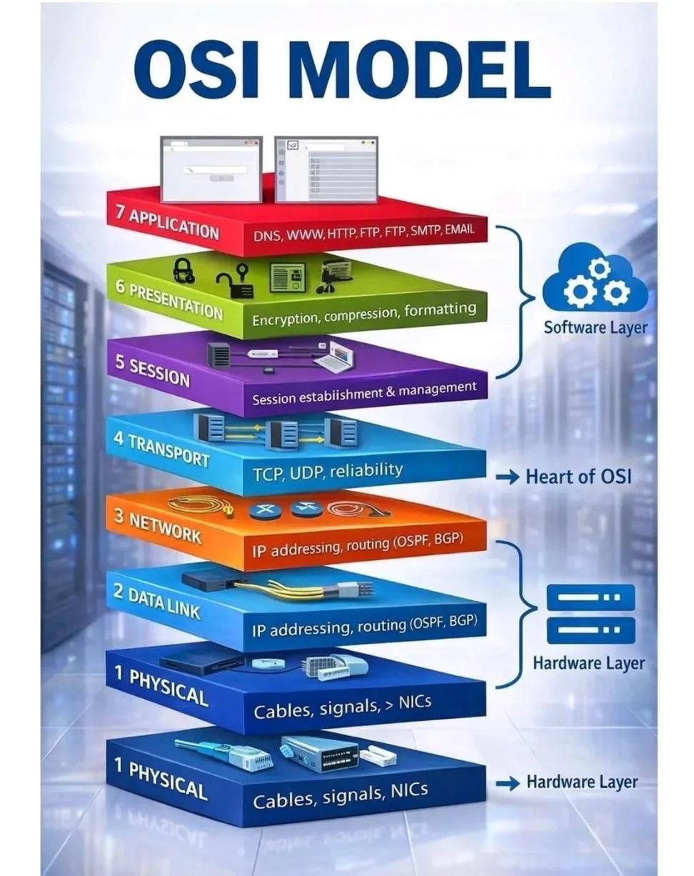 Computer - OSI Model Layers 👇 | Facebook
