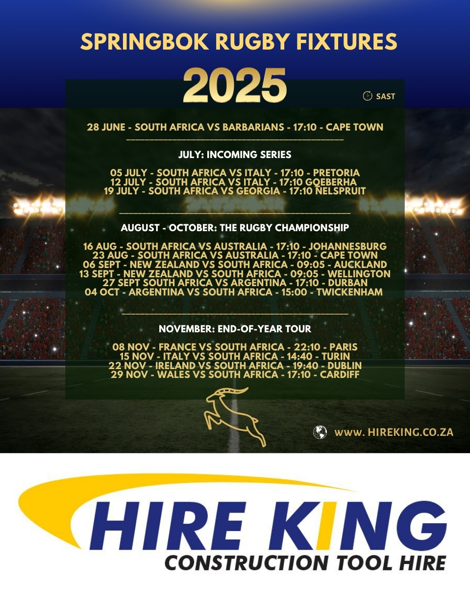 HIRE - Back the Boks with Hire King! 🏉 We’re proudly backing the boys ...