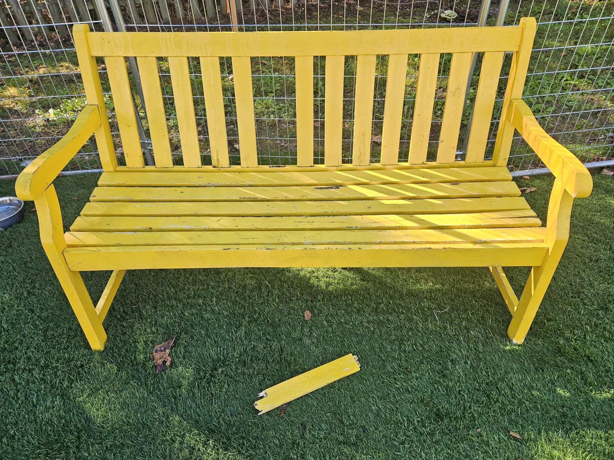 Our meet and greet bench has definitely seen better days. Does anyone ...