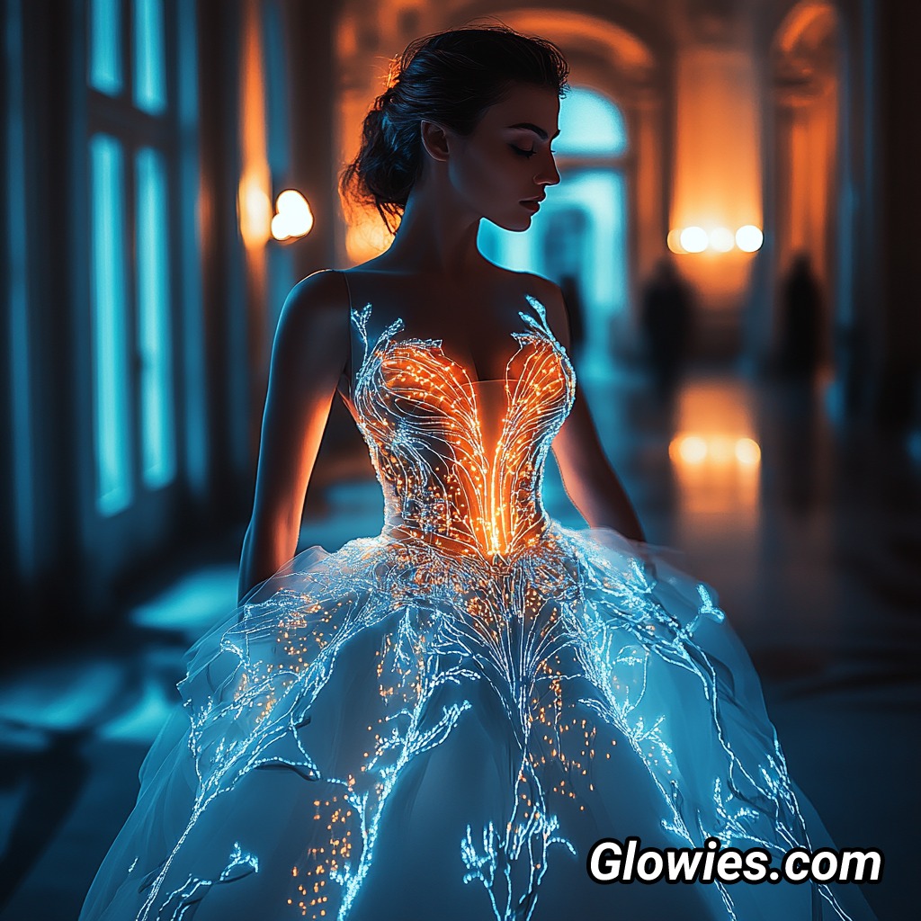 glow in the dark formal dress Glowing wedding dresses bring fairytale magic to life—luminescent fabrics or appliqués softly radiate under moonlight or special lighting. Paired with glow-in-the-dark jewelry—earrings, necklaces, bracelets—they amplify enchantment, creating a Silk
