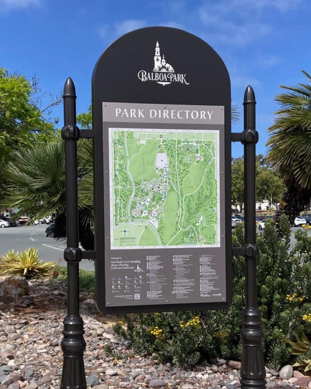 Balboa Park map design for improved navigation