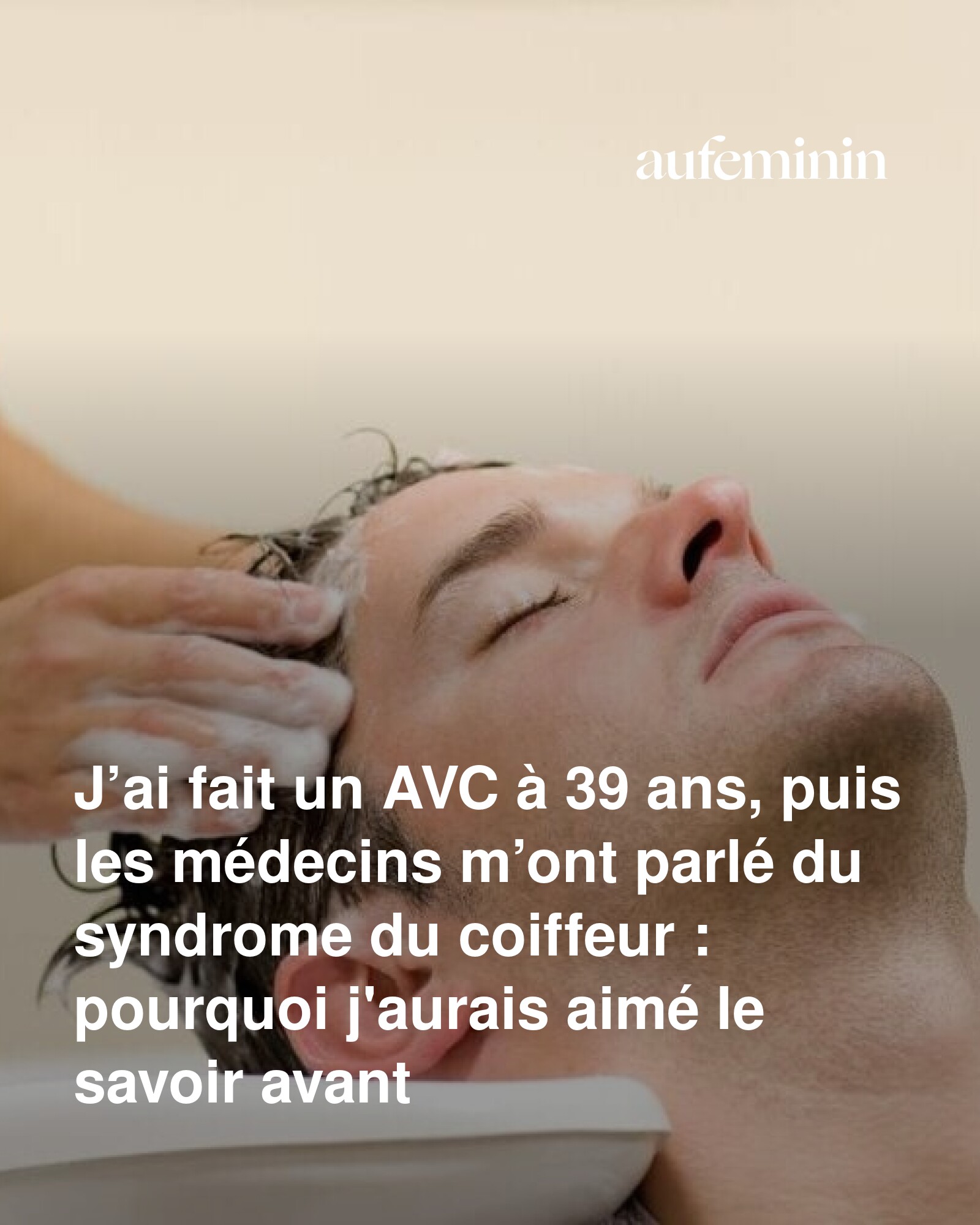 Aufeminin - À 39 ans, un AVC inattendu et un syndrome méconnu révélé ...