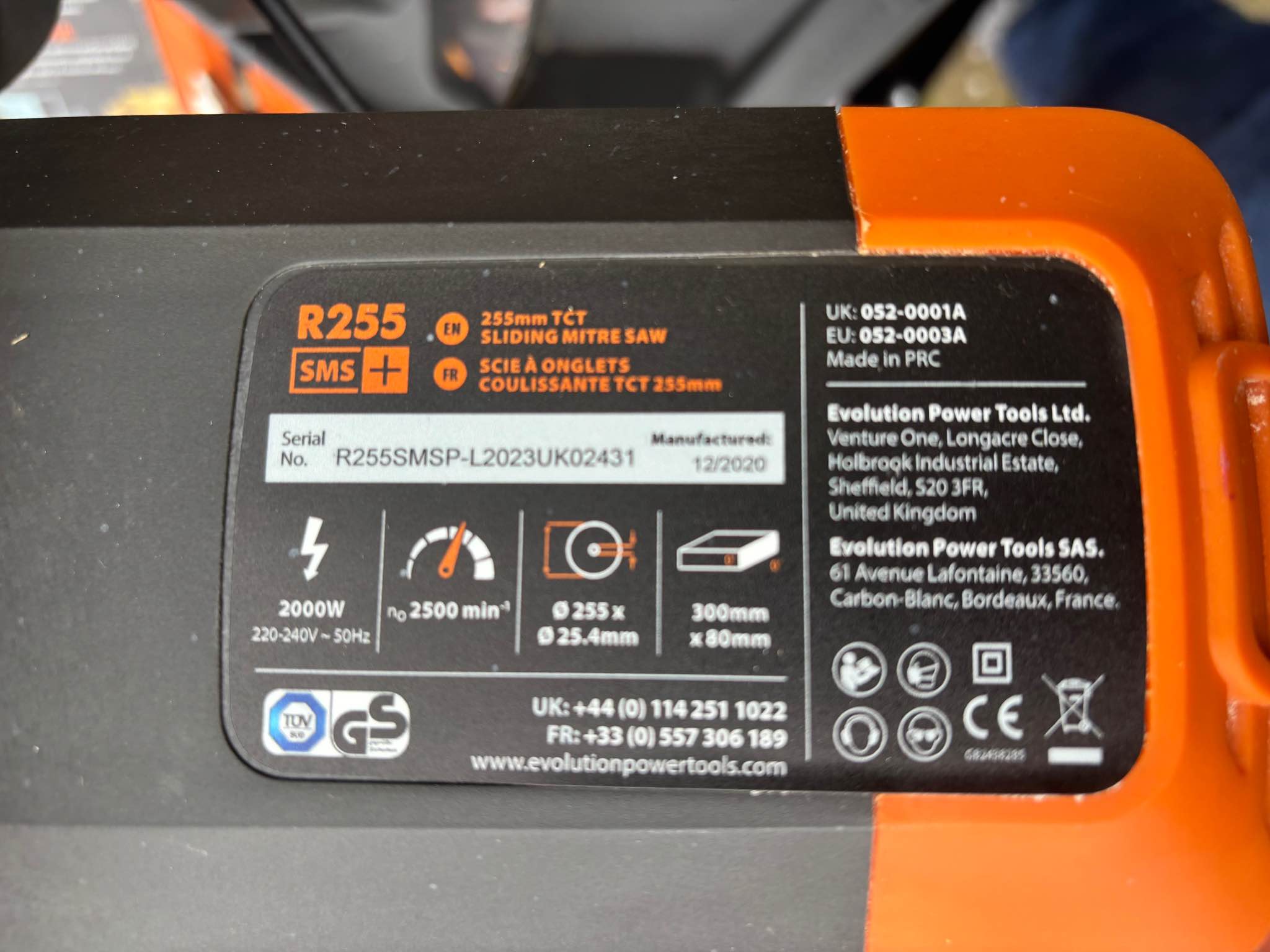 Evolution R255 mitre saw complete with stand - Saws & Blades ...