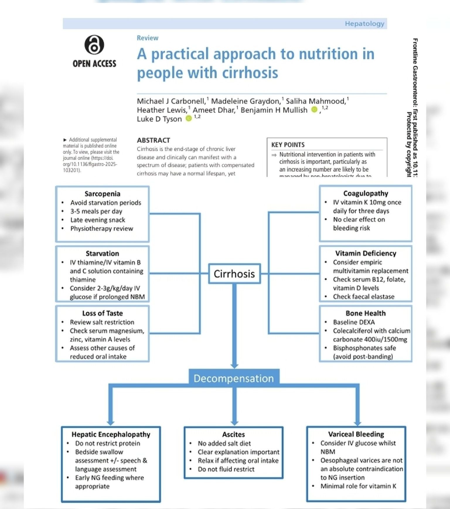 In - Review A practical approach to nutrition in people with cirrhosis ...
