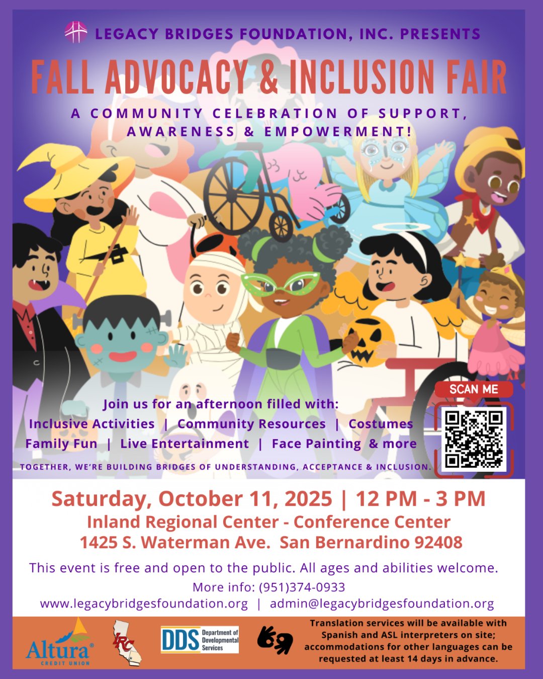 📣 Fall Advocacy & Inclusion Fair... - Inland Regional Center | Facebook