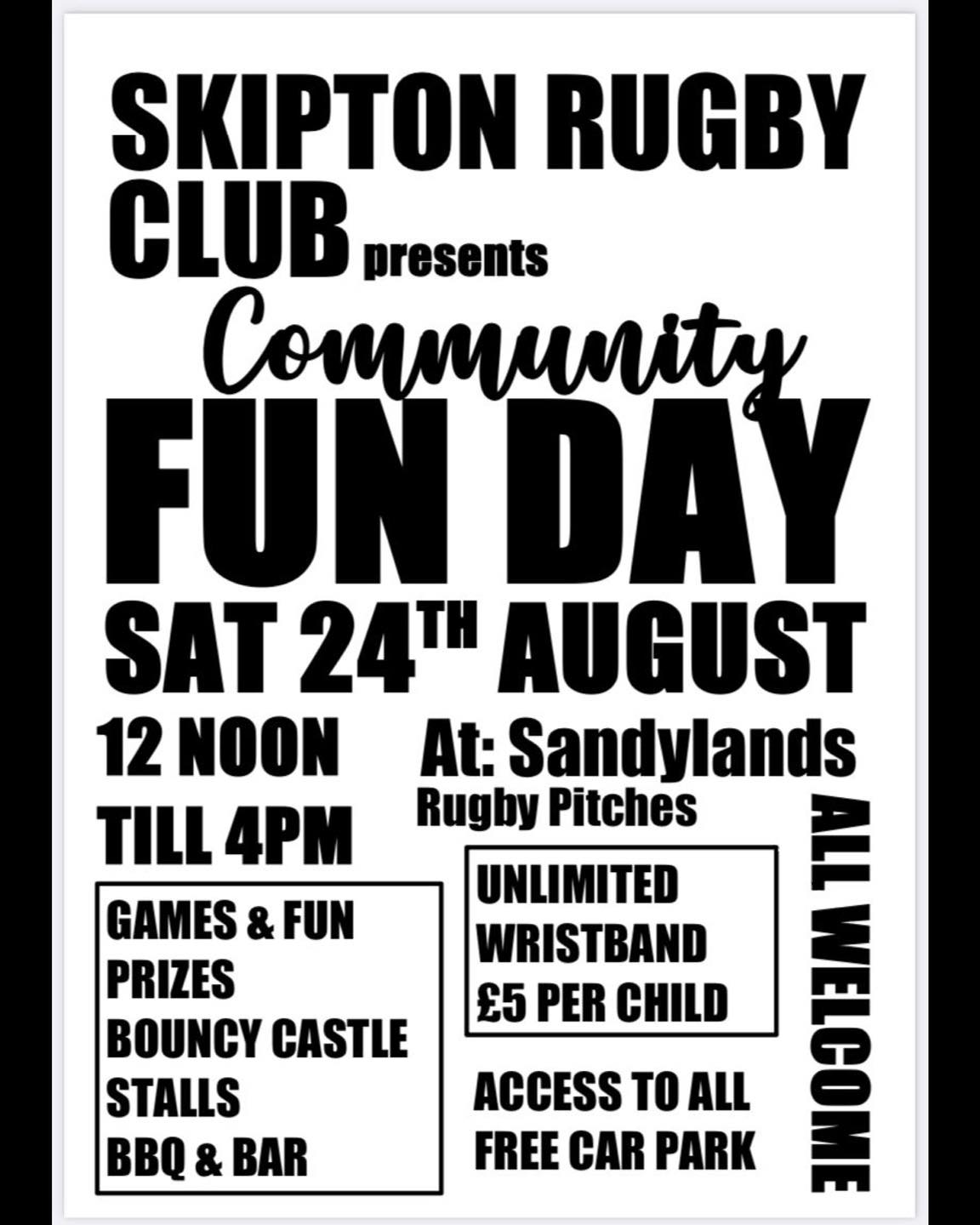 Skipton RFC - Skipton RFC Community Fun Day 2024 🏆🏉☀️ Our... | Facebook