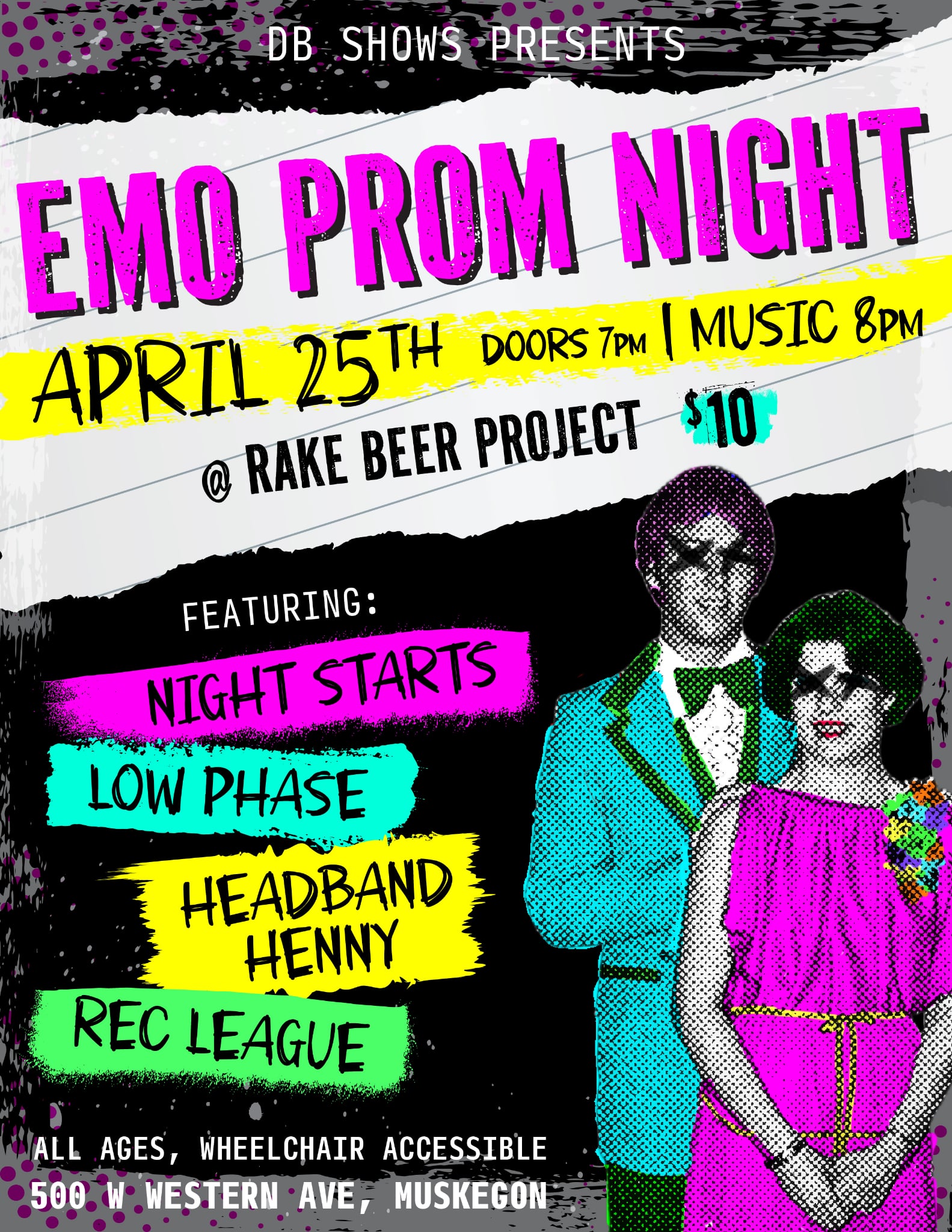 4/25 EMO PROM NIGHT FT: NIGHT STARTS / LOW PHASE / HEADBAND HENNY / REC ...