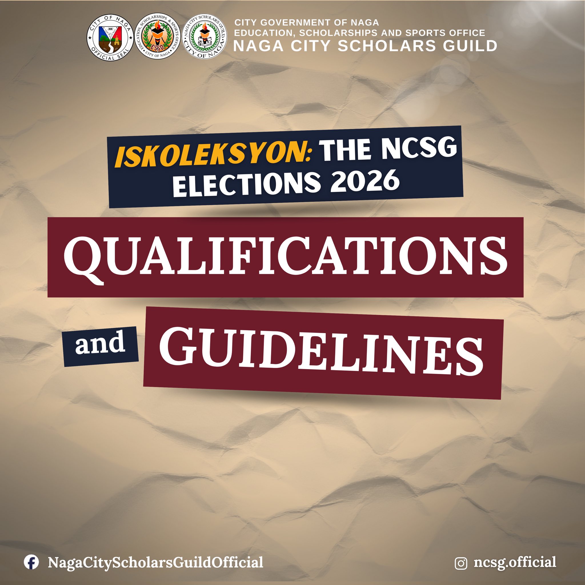 𝐈𝐒𝐊𝐎𝐥𝐞𝐤𝐬𝐲𝐨𝐧: 𝐍𝐂𝐒𝐆... - Naga City Scholars Guild - NCSG | Facebook